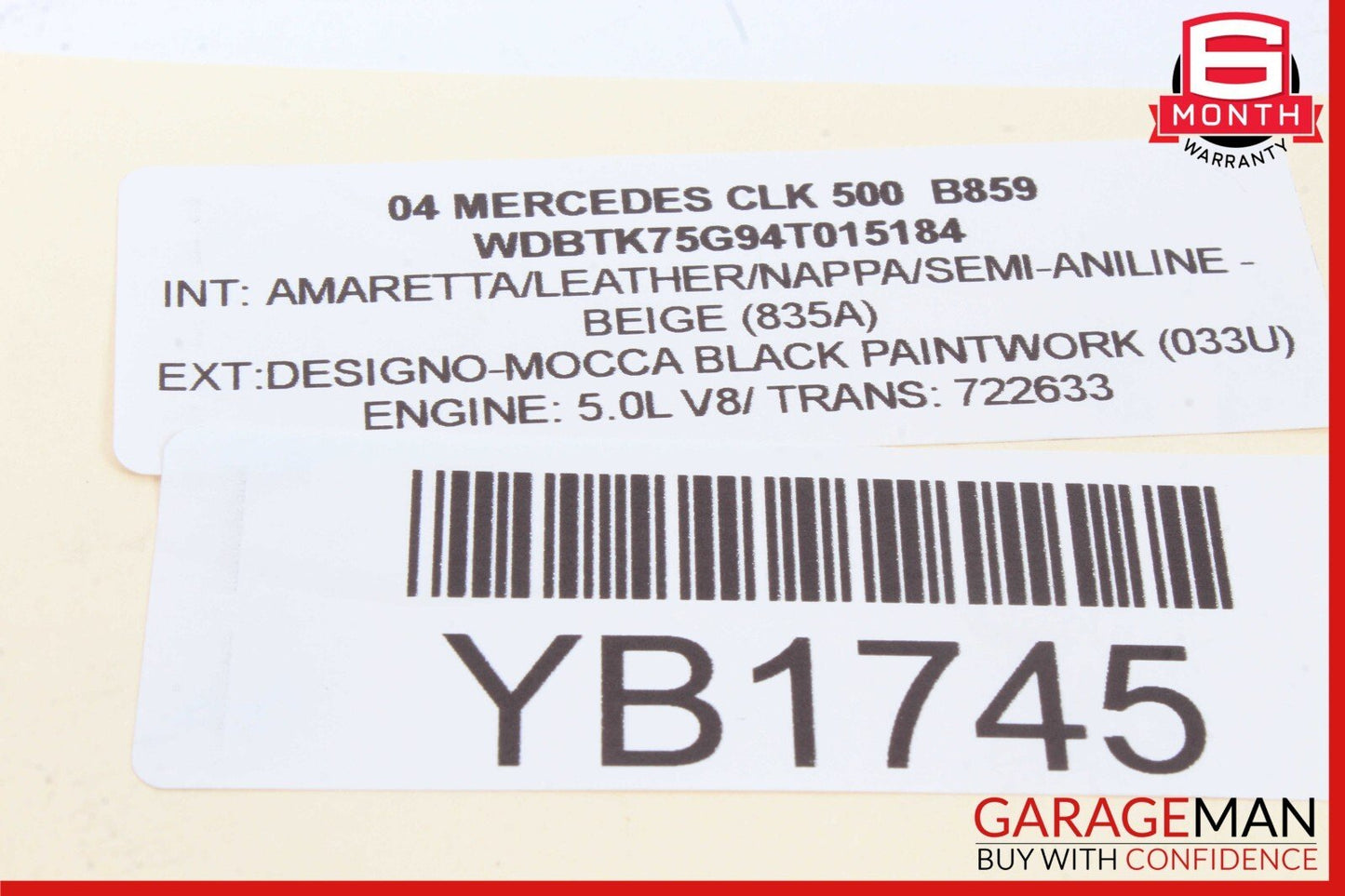 03-09 Mercedes W209 CLK500 CLK350 Right Passenger Side Door Handle OEM