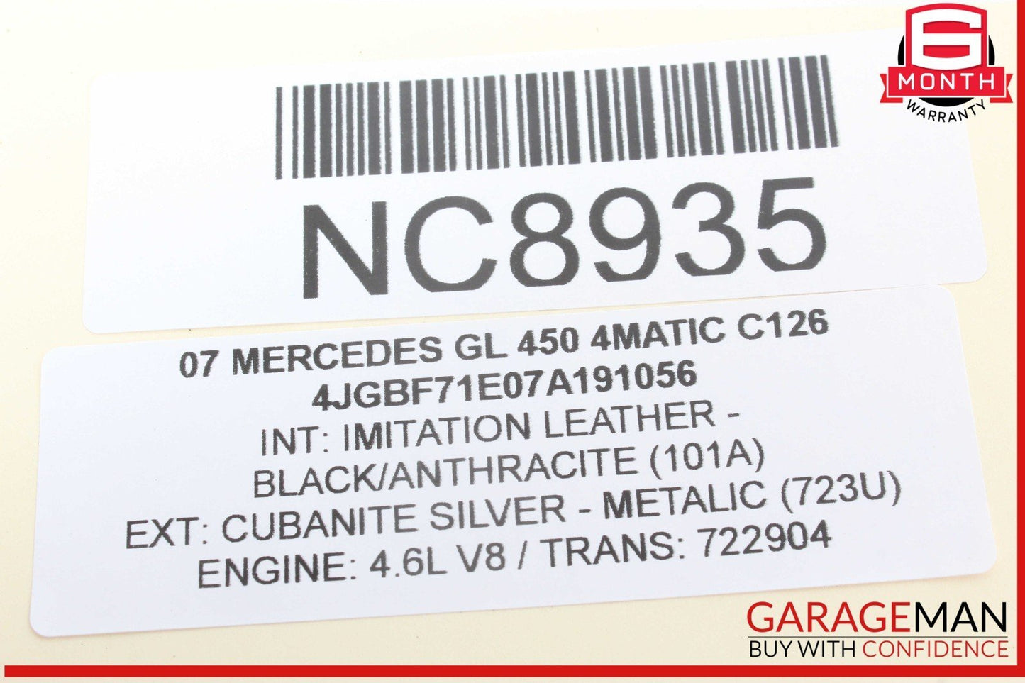 07-12 Mercedes X164 GL450 4MATIC Third Seat Row Power Folding Control Module OEM