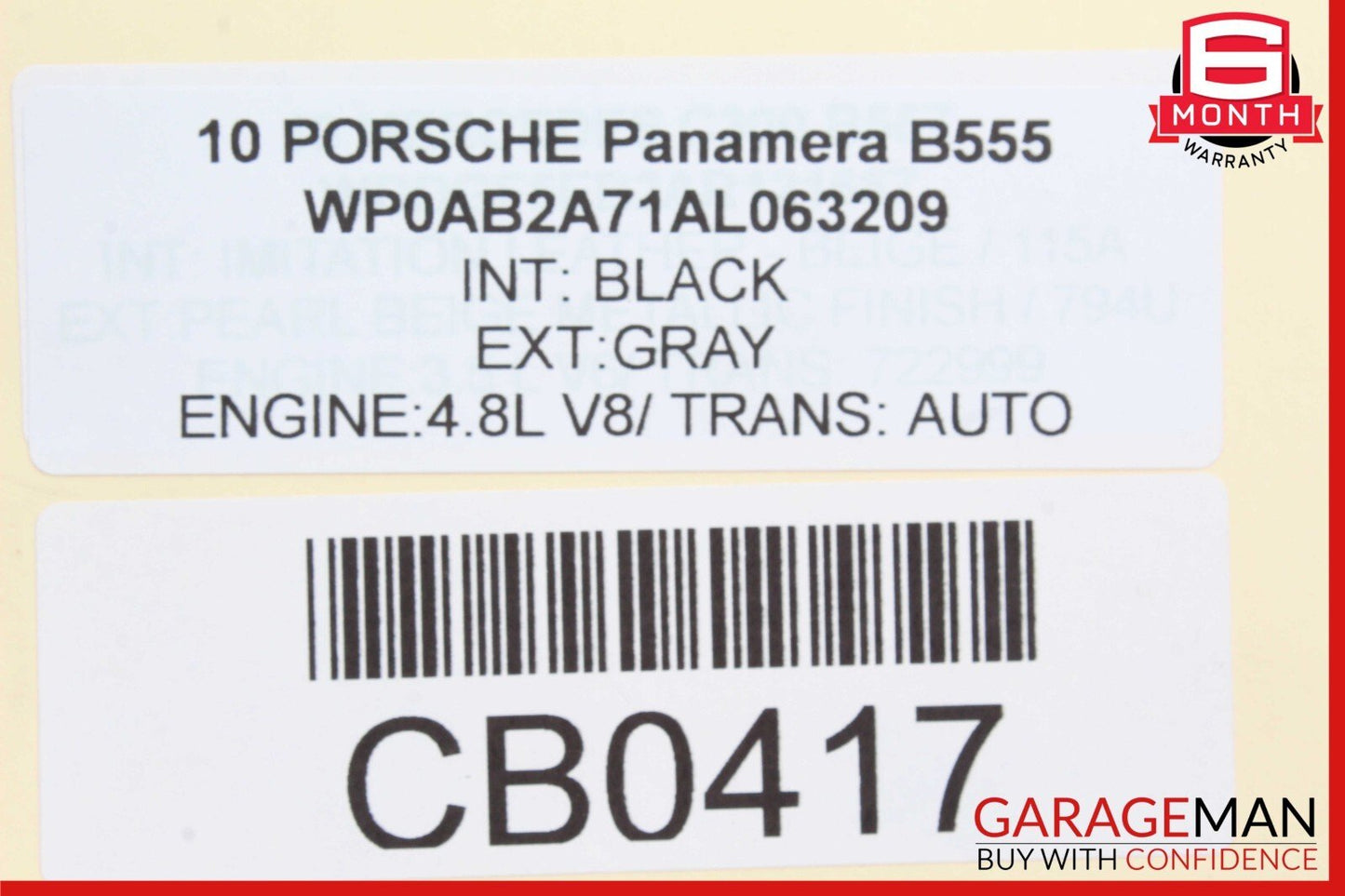 10-16 Porsche Panamera 970 Front Right Marker Side Light Lamp 97063103402 OEM