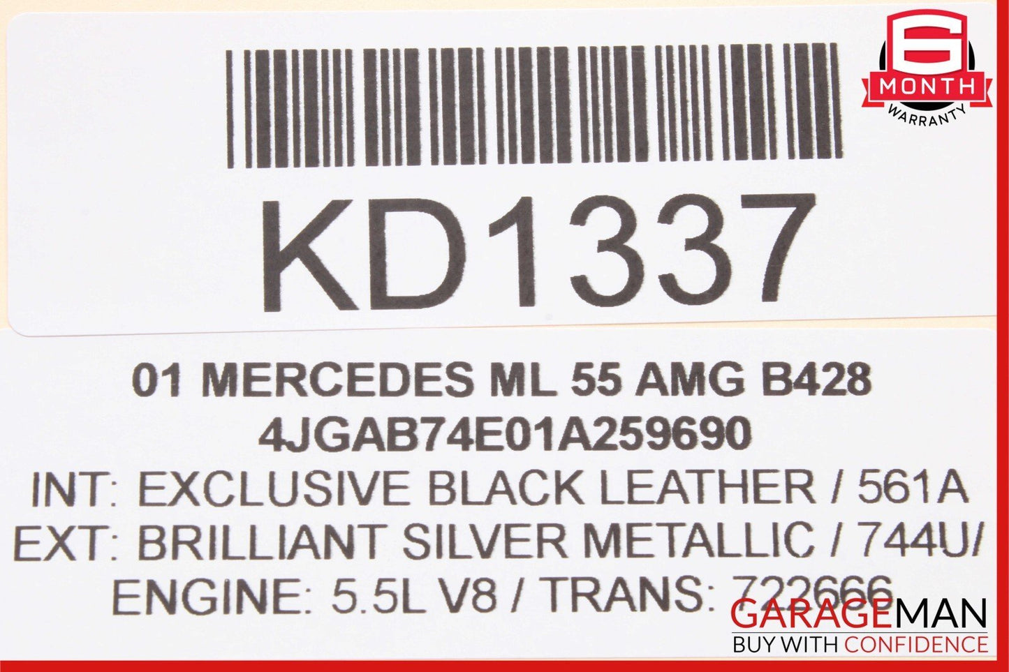 98-03 Mercedes W163 ML320 ML55 AMG Radio Antenna Amp Amplifier 1638200089 OEM