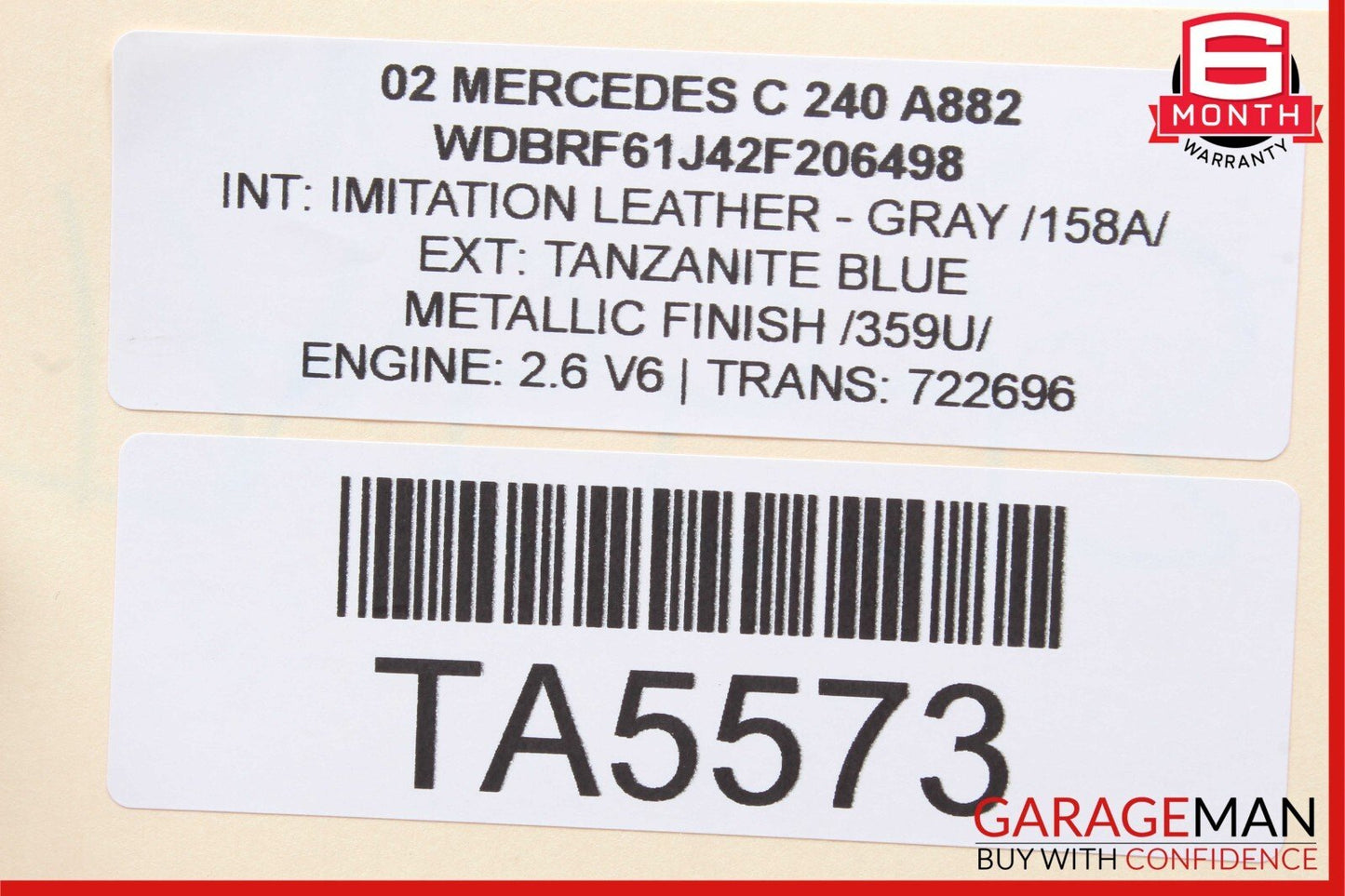 01-07 Mercedes W203 C240 C320 C32 AMG Front Right Side Door Control Module Unit