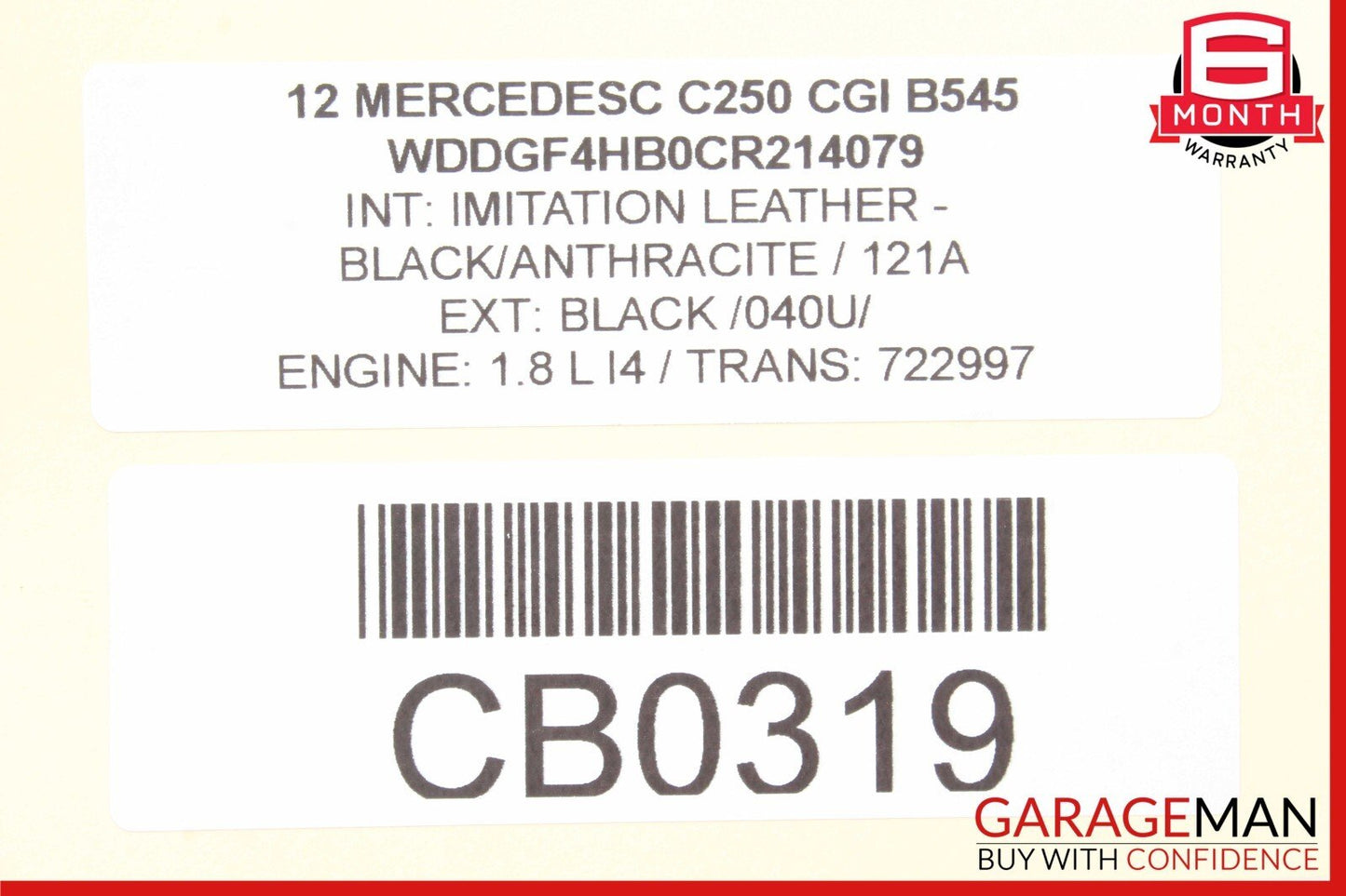 12-15 Mercedes W204 C250 1.8L Engine Starter Motor 0051513901 OEM
