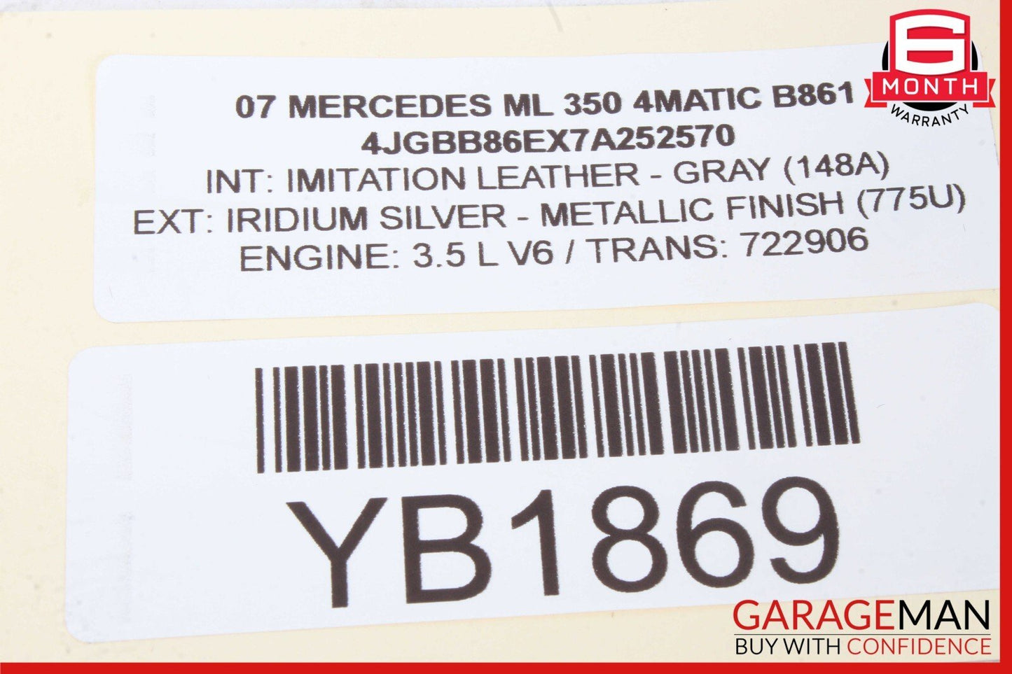 03-13 Mercedes GL450 ML350 E320 CLS550 SLK280 Radio 6 Disk CD Changer Player