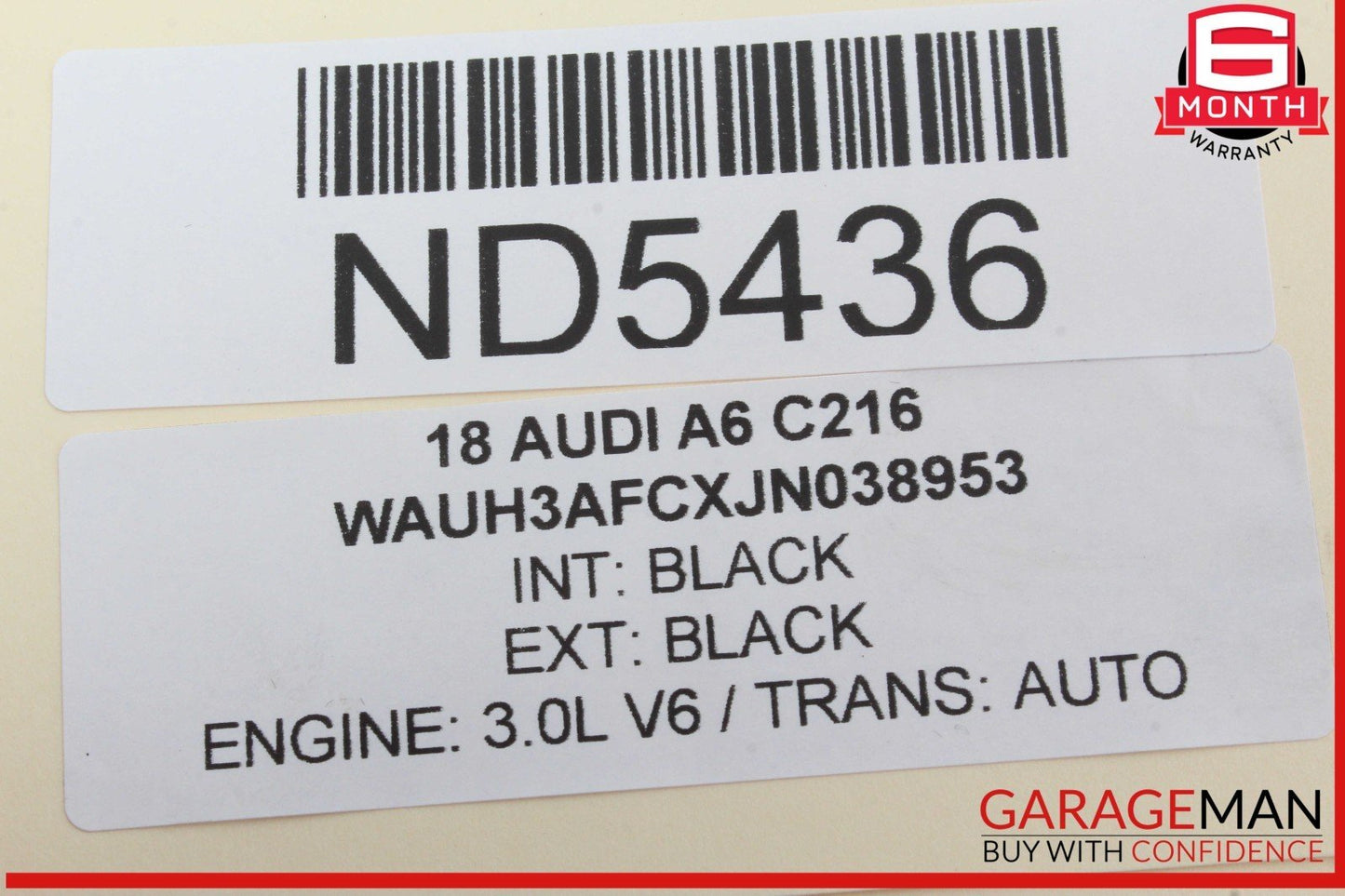 12-18 Audi A6 Front Left Side Door Lane Change Assist Camera Switch w/ Trim OEM