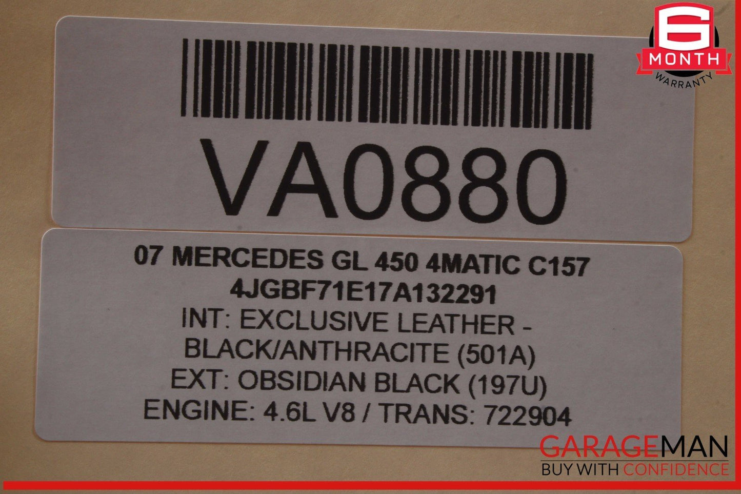 06-12 Mercedes X164 GL450 4MATIC Radio Stereo 6 Disk CD Changer Player OEM