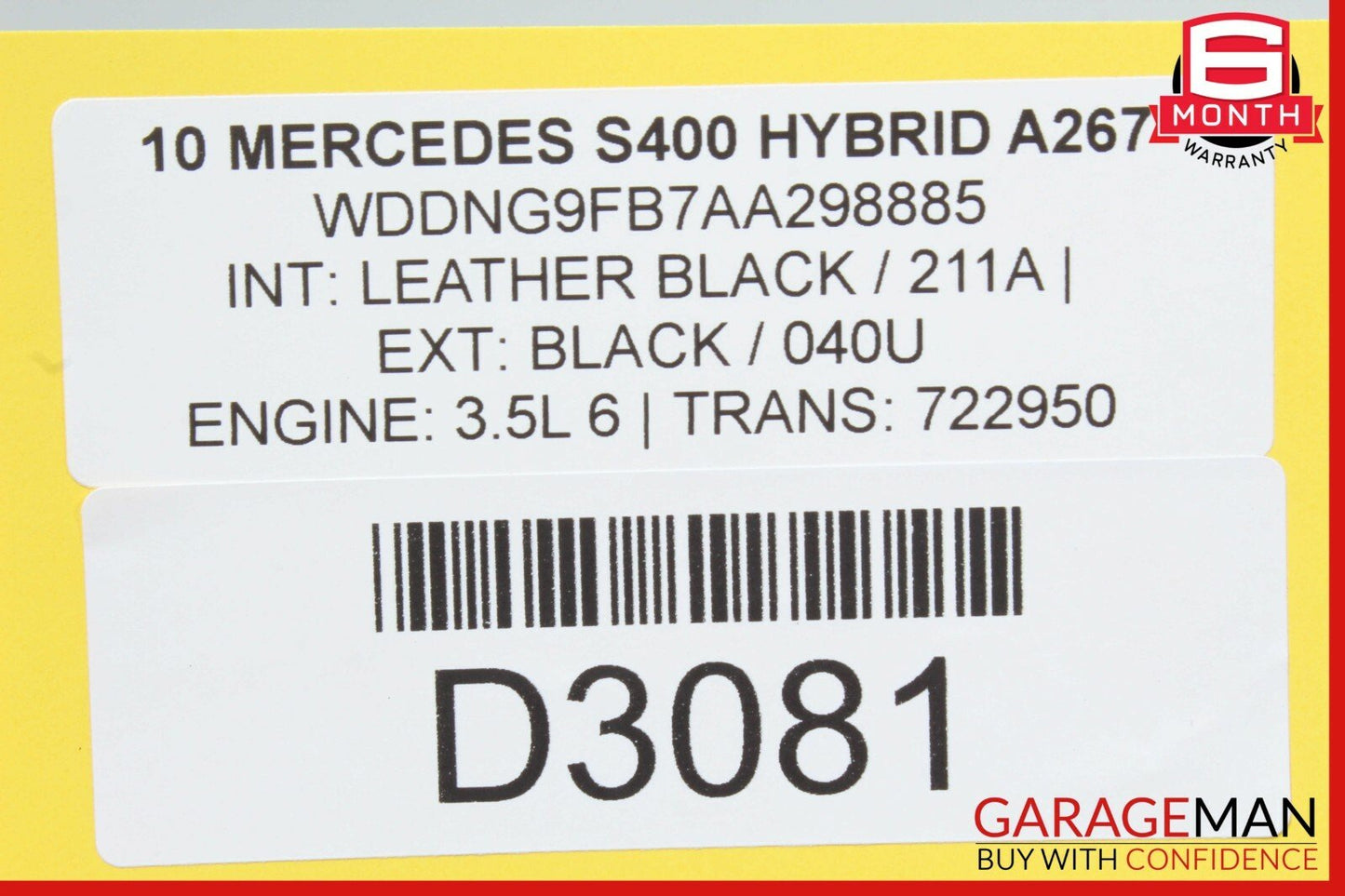 10-13 Mercedes W221 S400 Hybrid Converter Housing Oil Pump 2212700397 OEM