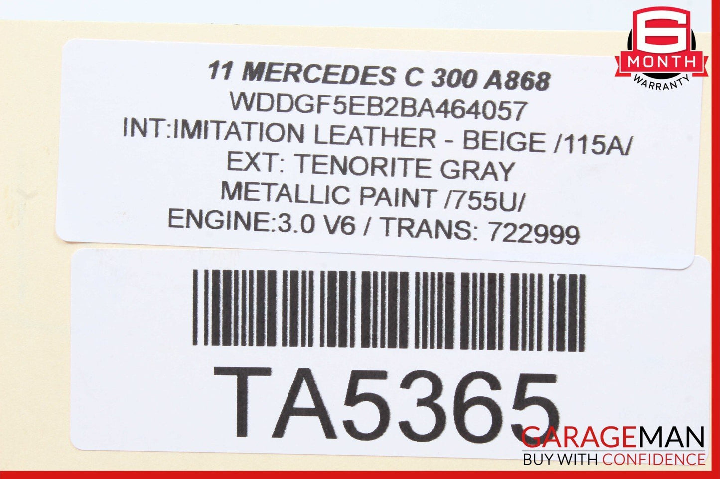 06-12 Mercedes W204 C300 GL450 CL550 Front Left Side Bumper Fog Light Lamp OEM
