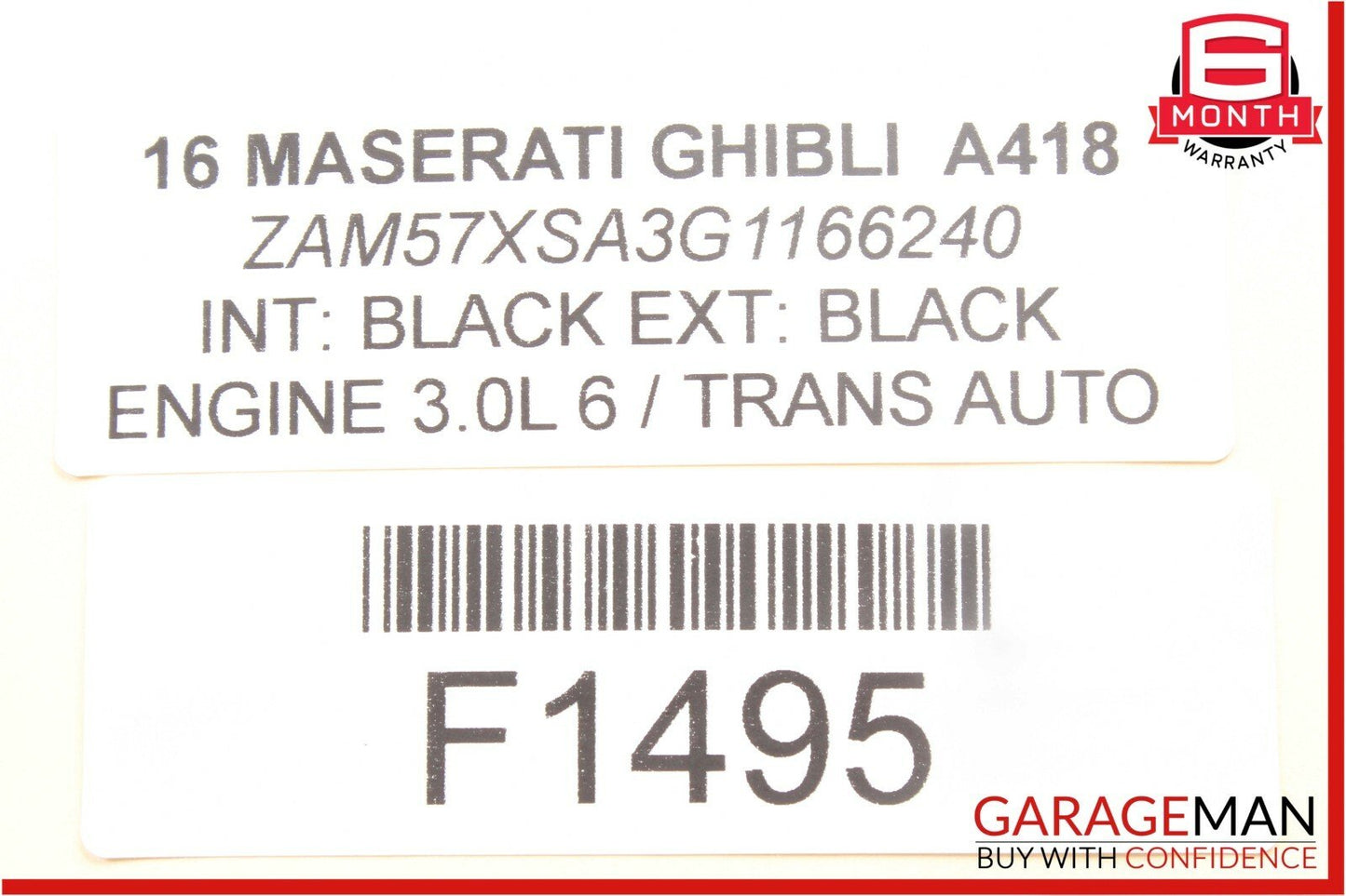 14-17 Maserati Ghibli Anti Theft Horn Siren Alarm 6700017230 OEM