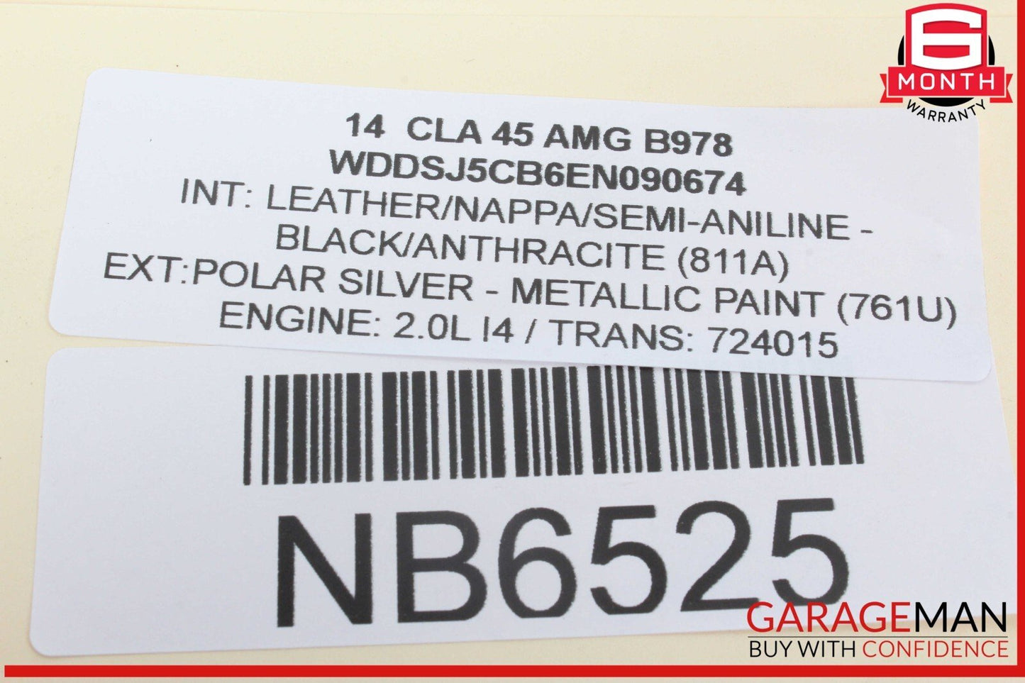 14-19 Mercedes W117 CLA45 AMG Front Center AC A/C Air Vent Nozzle Trim Grill OEM