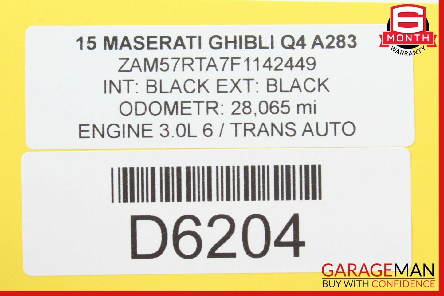 14-17 Maserati Ghibli Rear Right Passenger Side Door Computer Control Module OEM