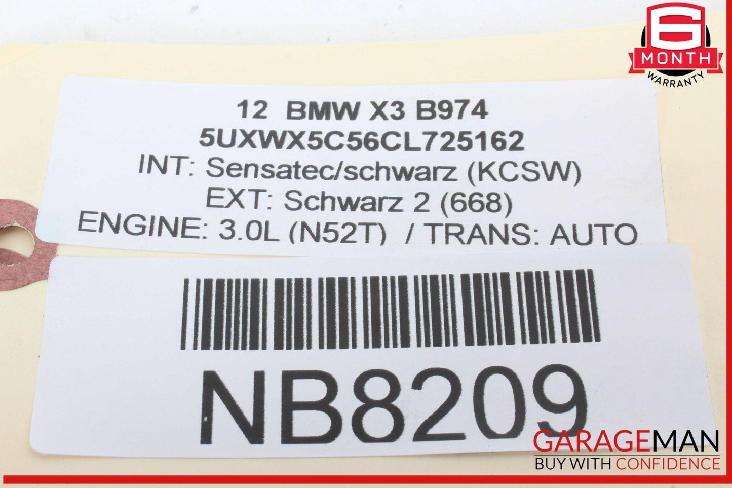 11-14 BMW X3 F25 Engine Serpentine Belt Tensioner Pulley 7582761 OEM