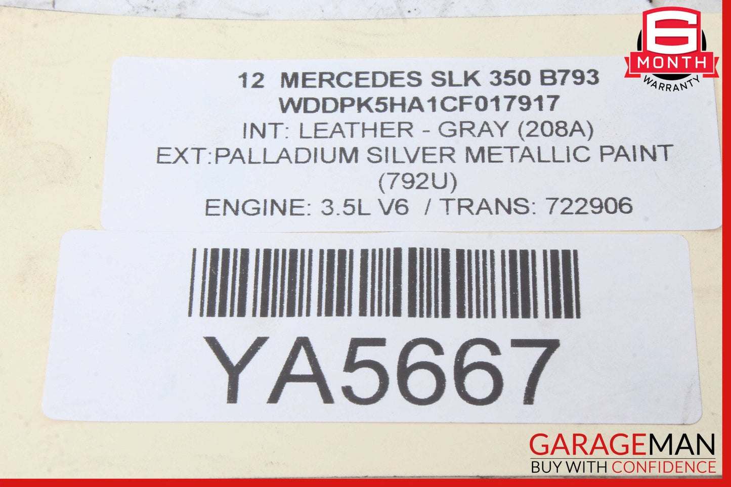 12-16 Mercedes R172 SLK350 Rear Right or Left Side Suspension Lower Control Arm