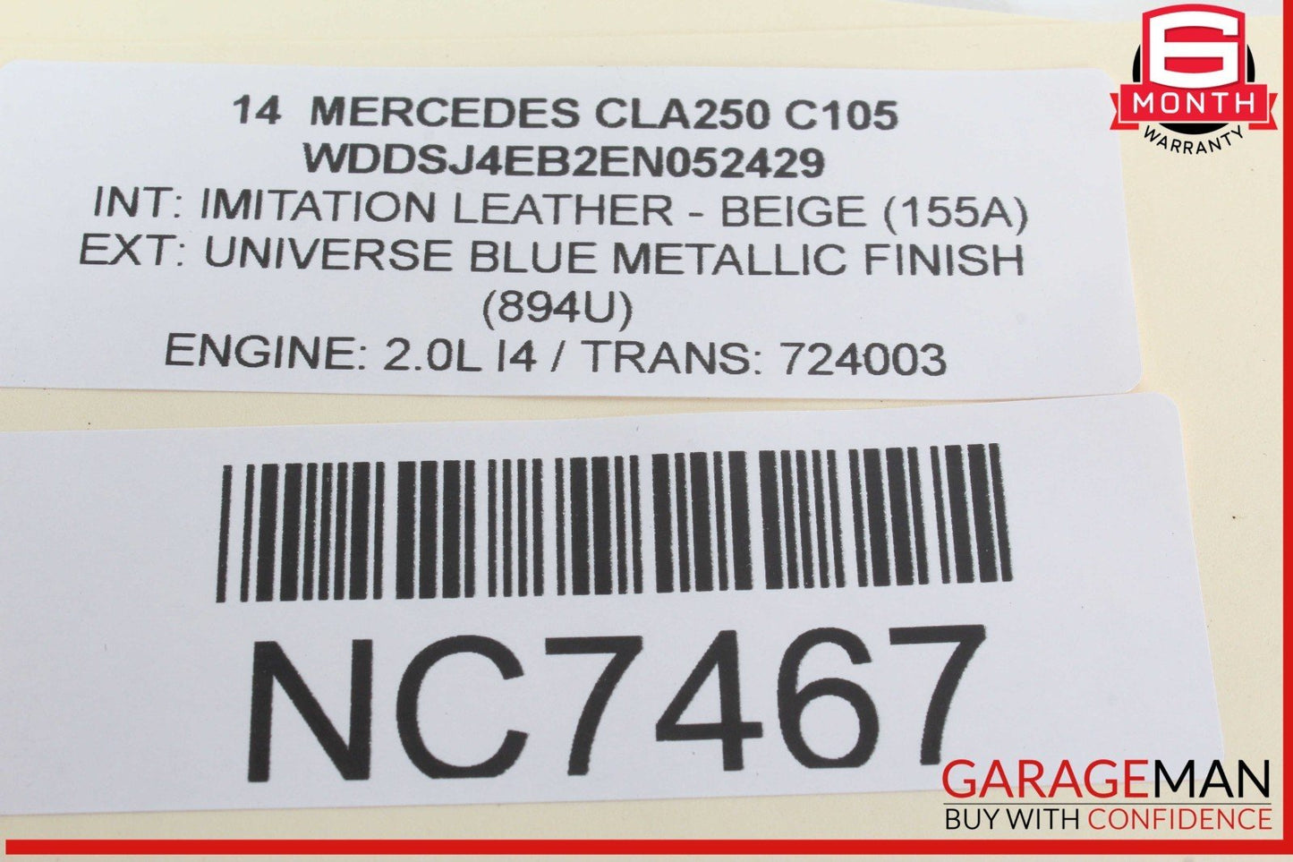 14-18 Mercedes W117 CLA250 Front Right Seat Control Module Unit 1669006107 OEM