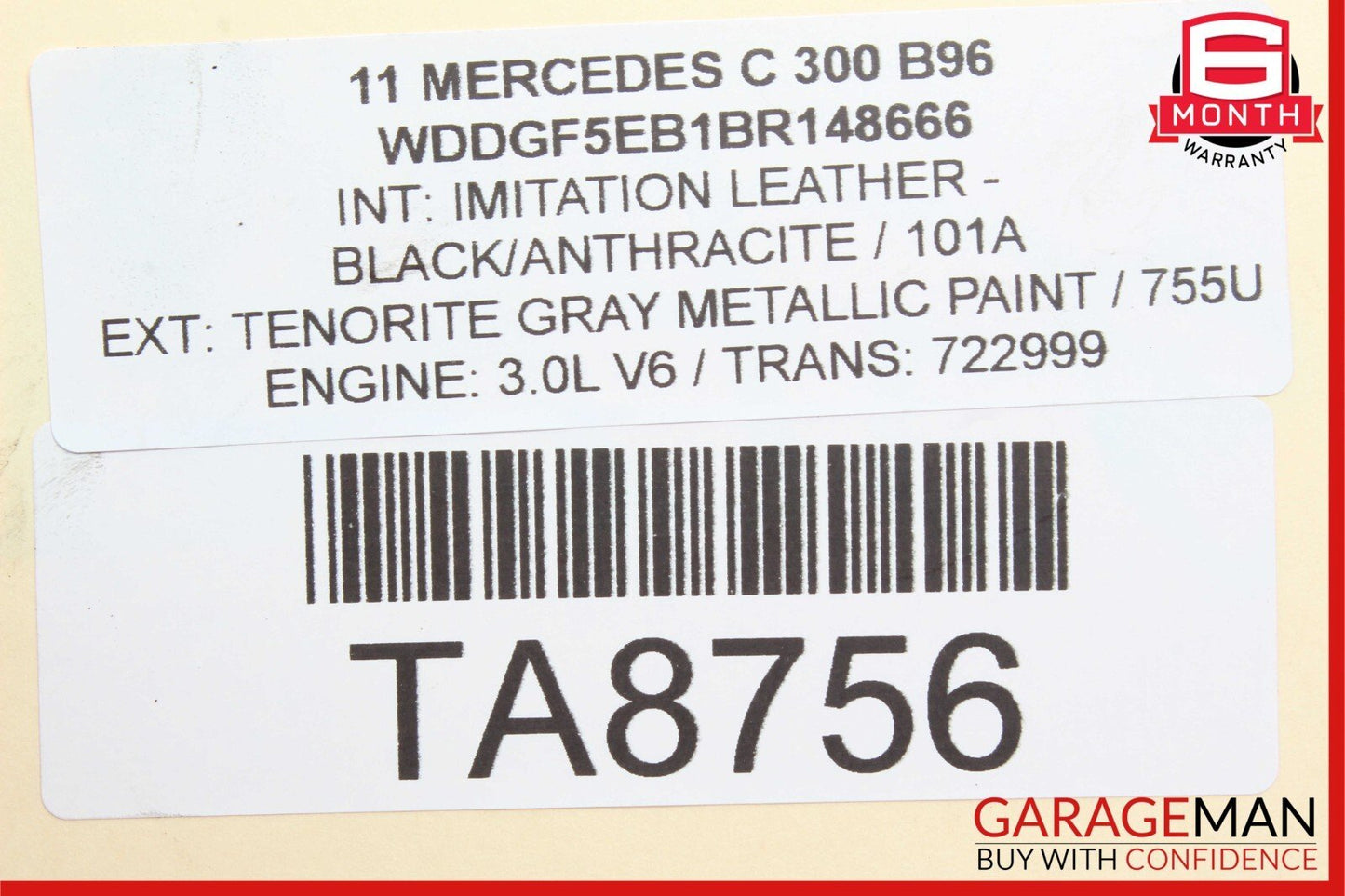 06-11 Mercedes C300 SLK300 E350 Engine Motor Brake Vacuum Pump 2722300565 OEM