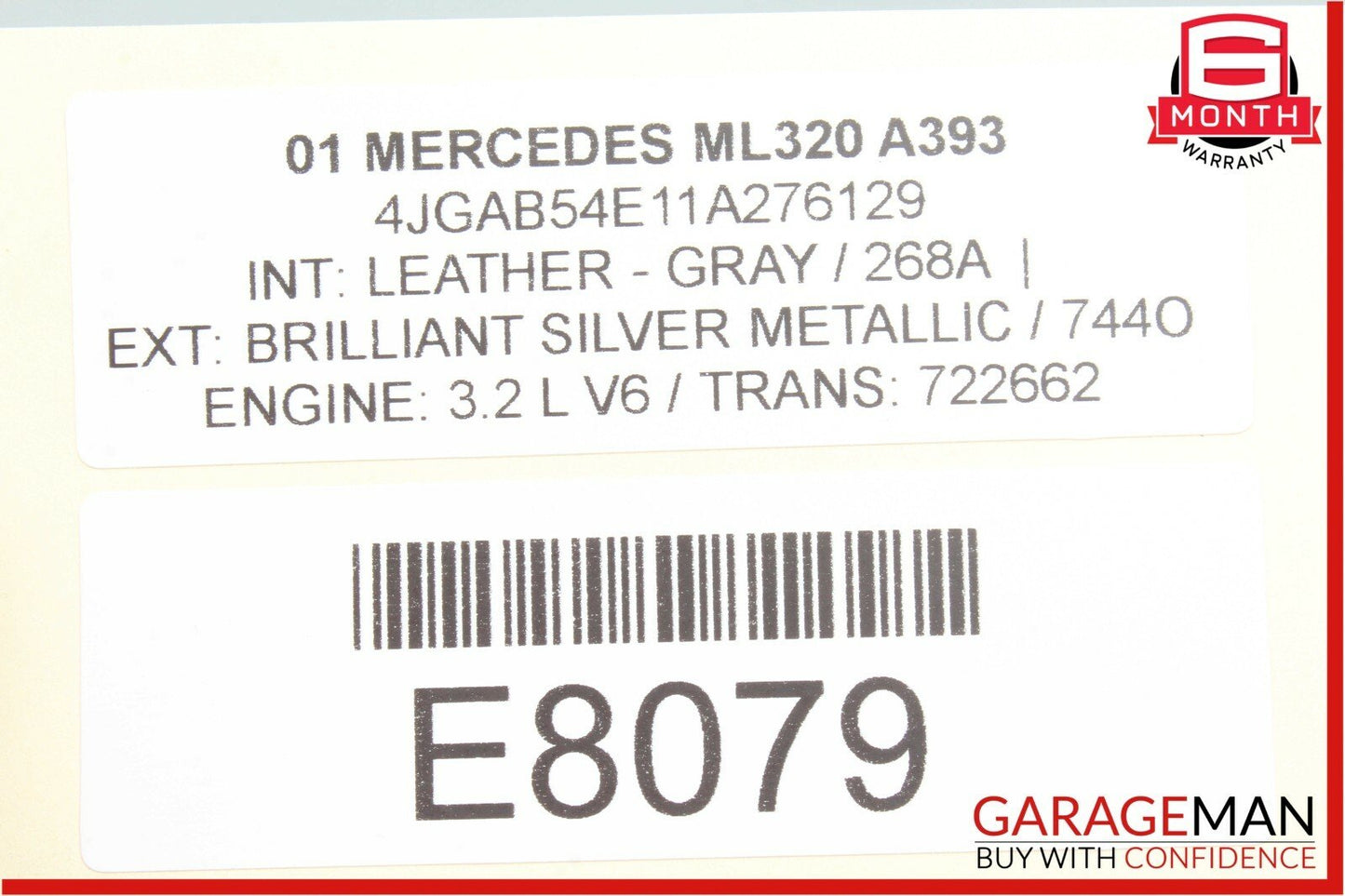 98-05 Mercedes W163 ML320 Front Left Driver Side Dashboard A/C AC Air Vent OEM