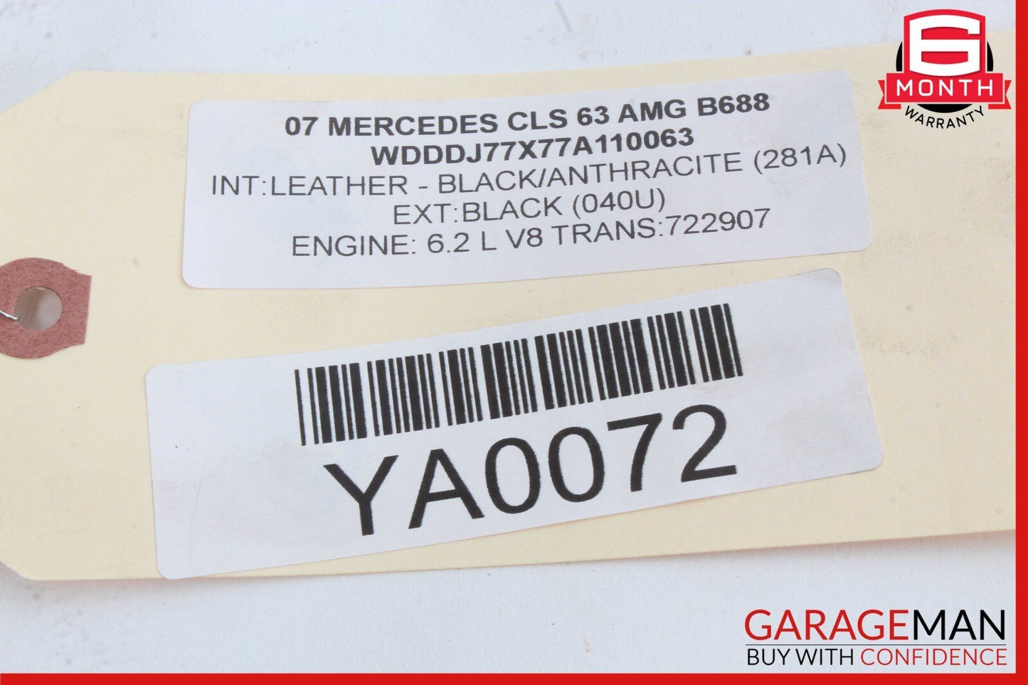 06-11 Mercedes W219 CLS63 AMG Rear Left Side Suspension Lower Control Arm OEM