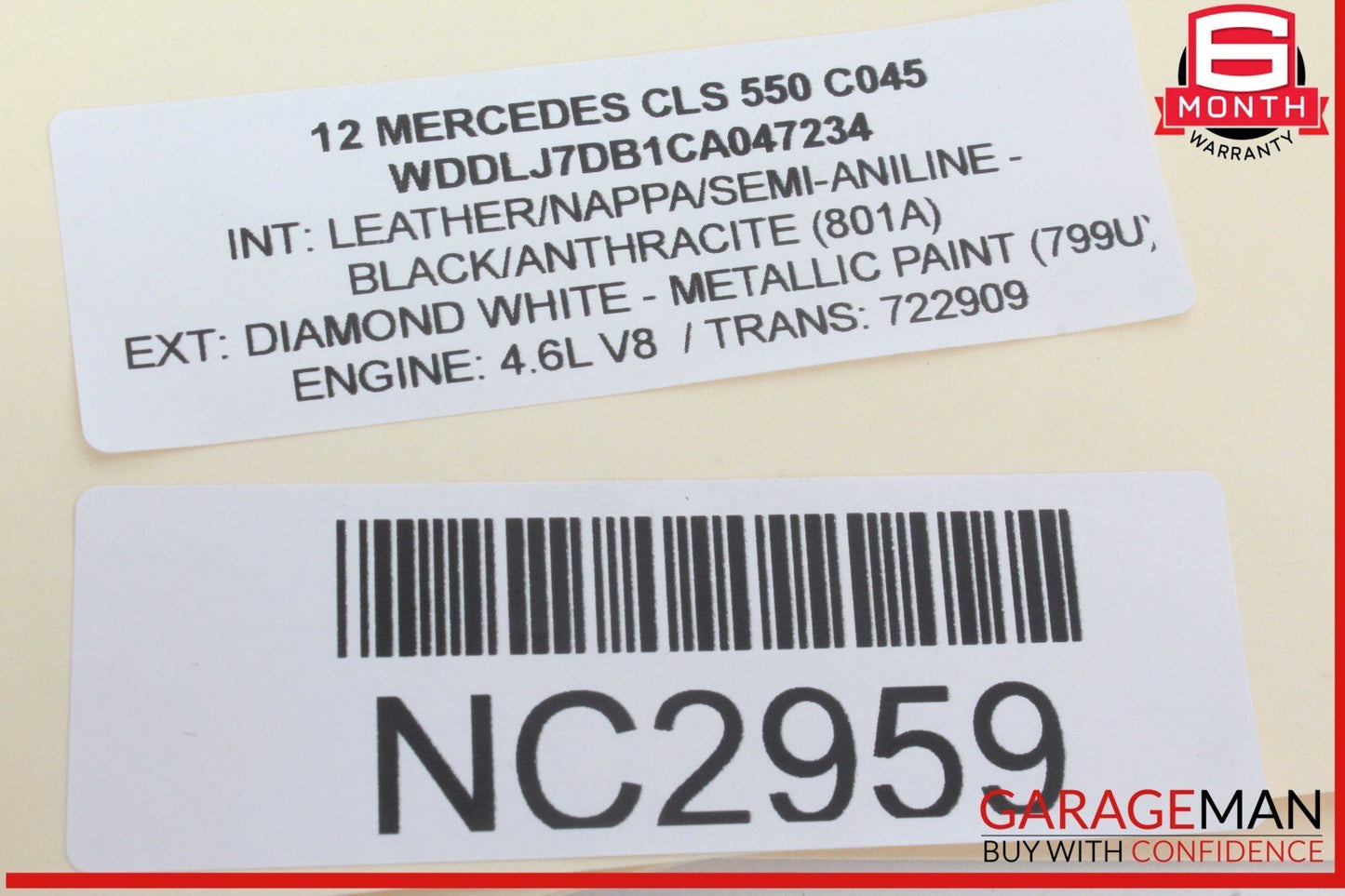 08-18 Mercedes W218 CLS550 C250 E400 Front Right Side Door Control Module OEM