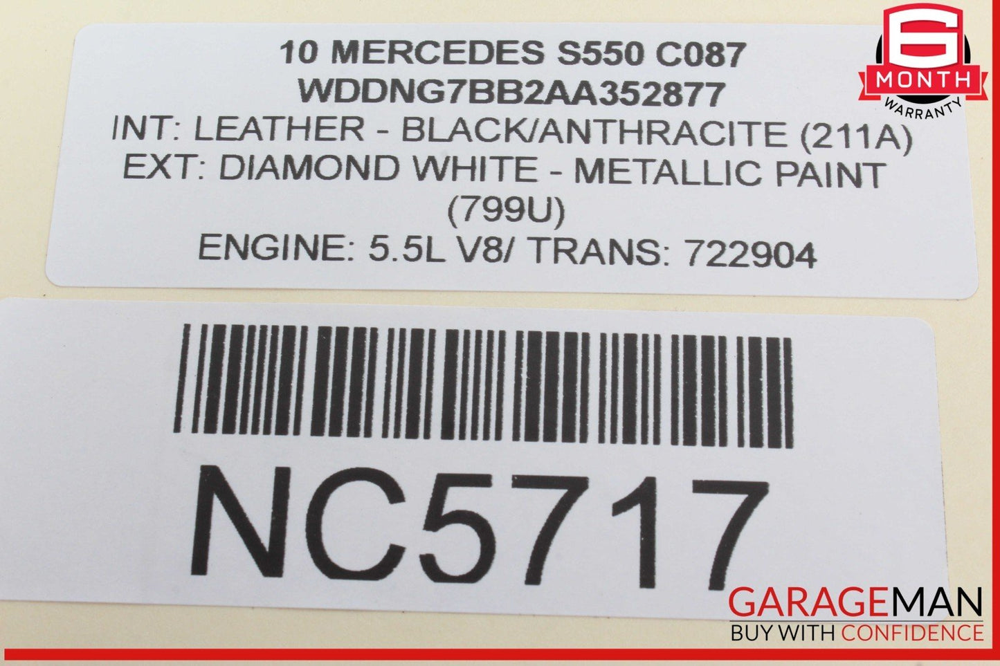 07-13 Mercedes W221 S550 S400 Front Right Under Seat Control Module 2218707493