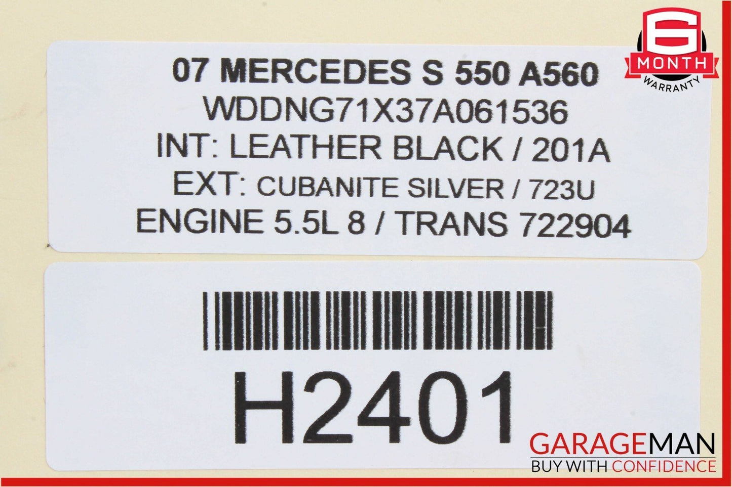 07-09 Mercedes W221 S550 Front Right Passenger Side Under Seat Control Module