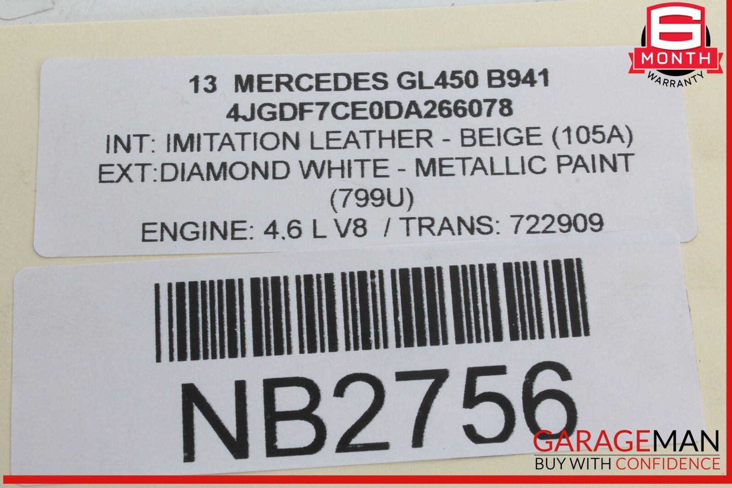 07-19 Mercedes X166 GL450 GL550 GL350 Rear 3rd Third Row Seat Motor OEM