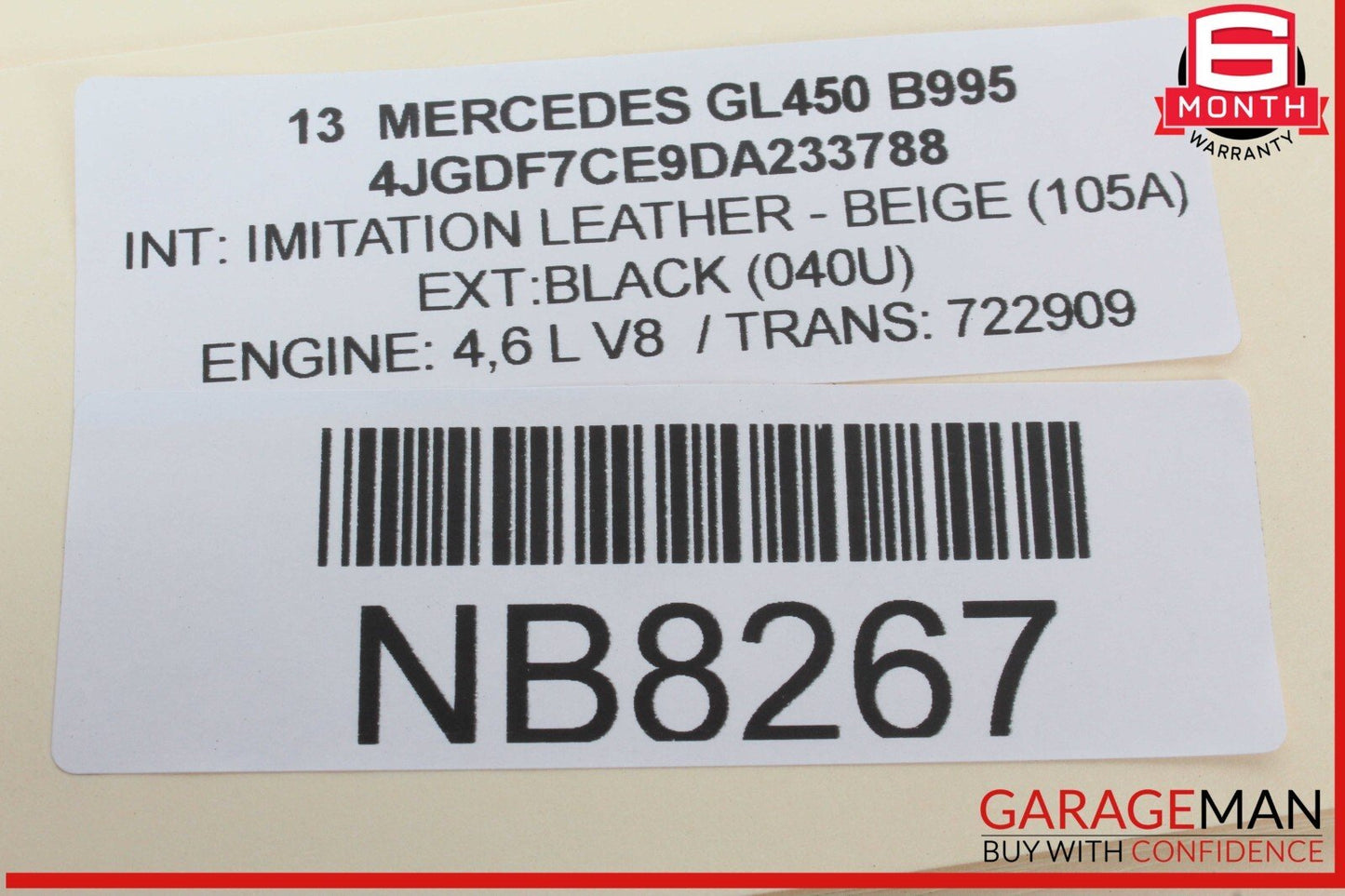 12-16 Mercedes X166 GL450 GL550 ML550 Rear Relay Fuse Box 1669063901 OEM