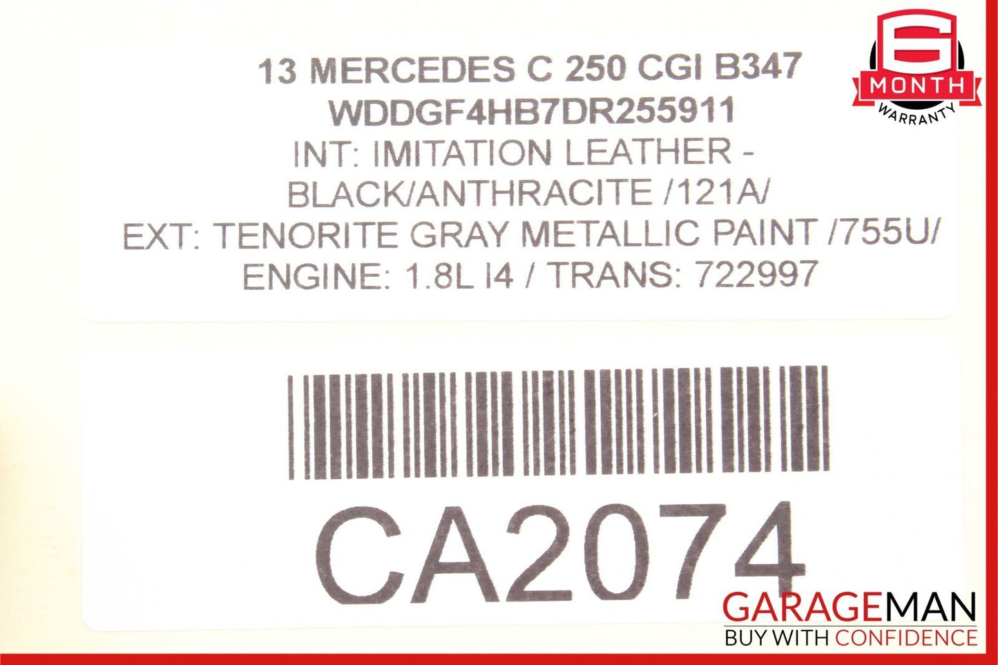 08-14 Mercedes W204 C250 C350 Front Left Side Door Panel Tweeter Cover Black OEM