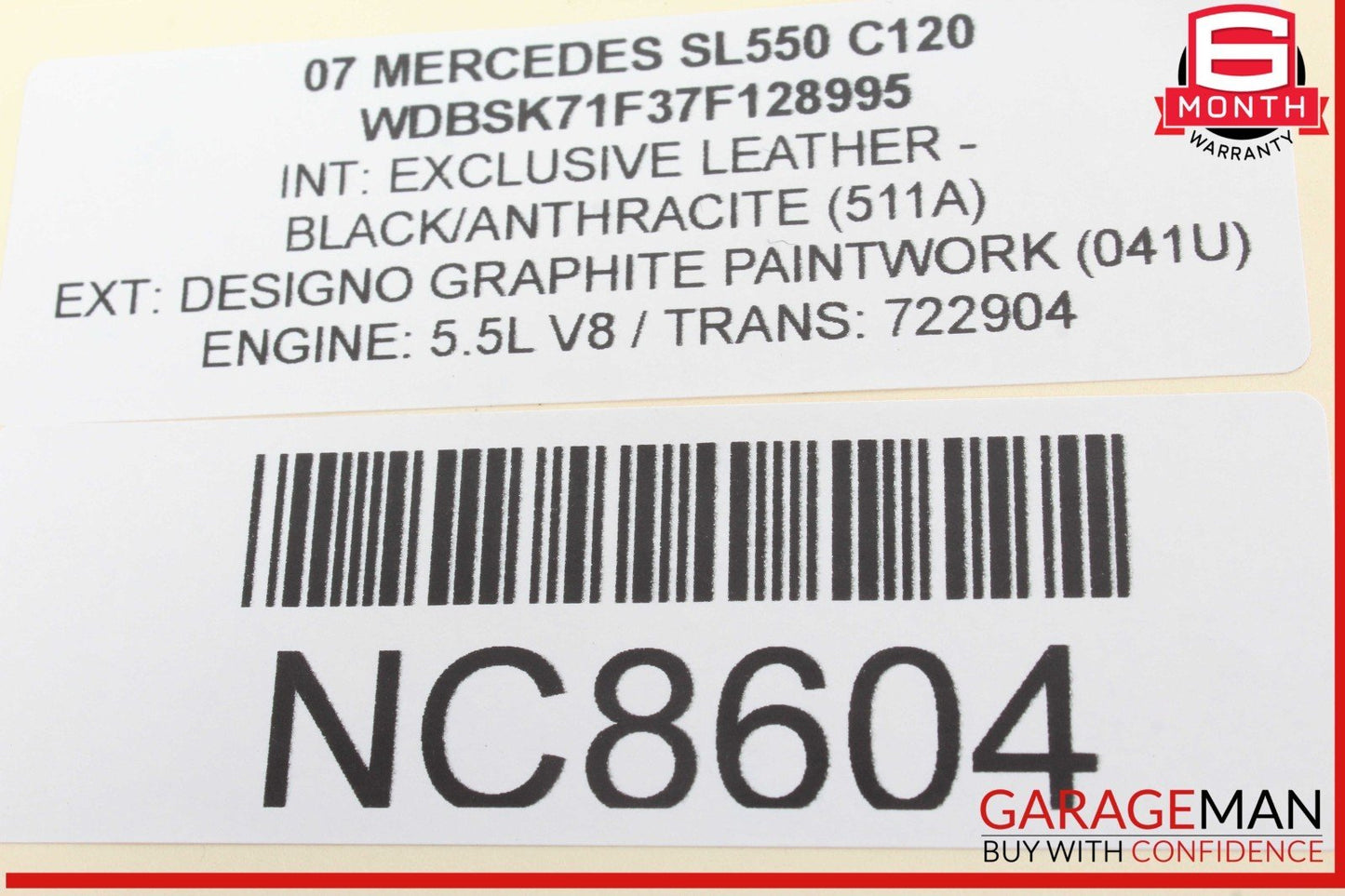 03-12 Mercedes R230 SL550 SL55 SL600 Front Right Side Door Control Module OEM