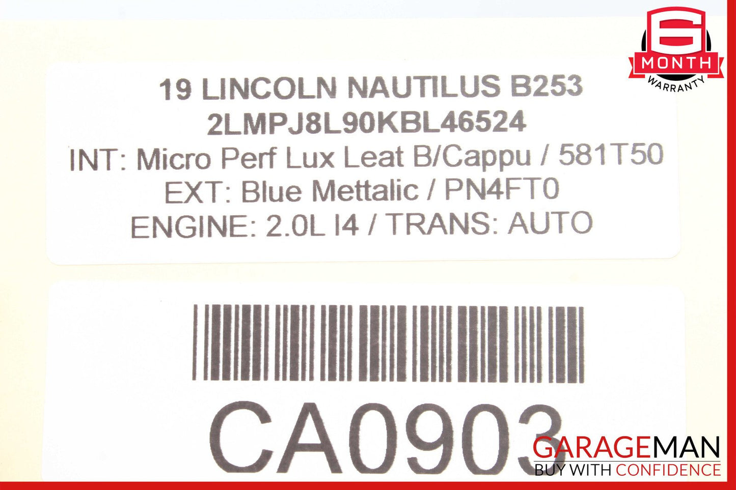 19-21 Lincoln Nautilus Front Left Side Dash AC A/C Air Vent Grill OEM