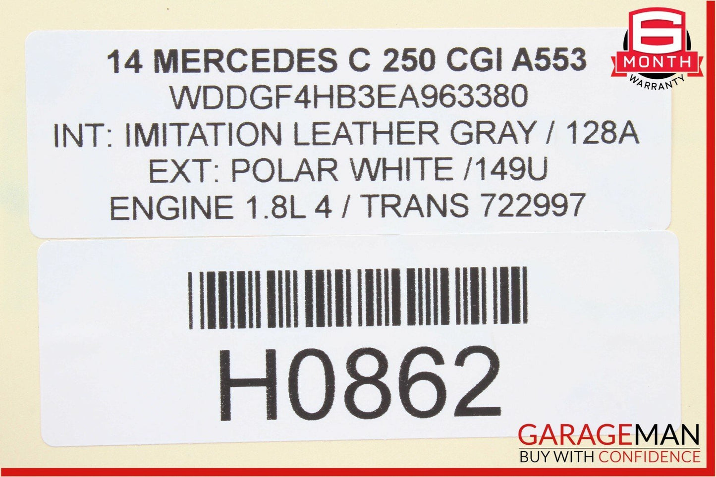 08-14 Mercedes W204 C250 C350 Rear Left Driver Side Door Control Module