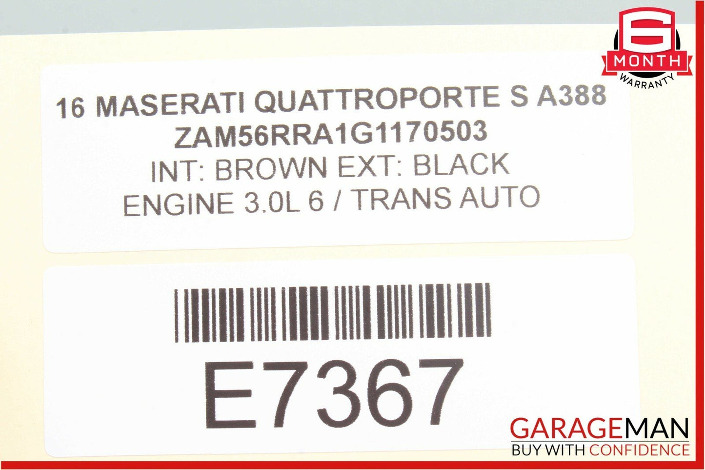 14-18 Maserati Quattroporte Chassis Control Module Unit 06700317460 OEM