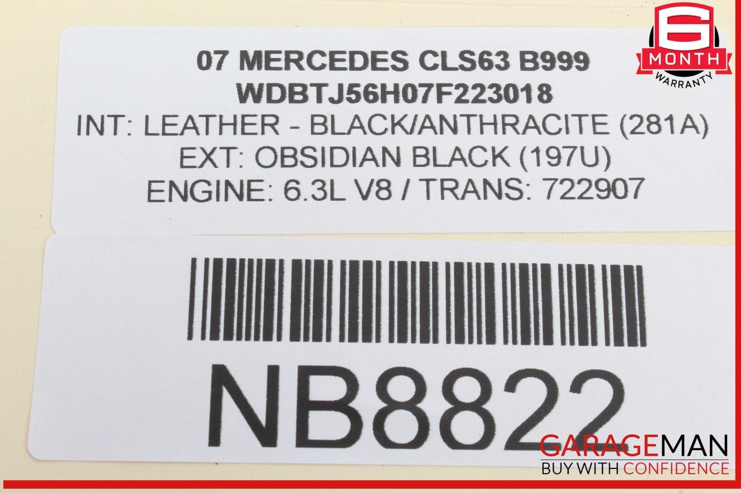07-11 Mercedes W219 CLS63 AMG Fuel Pump Motor Control Module 0355400145 OEM