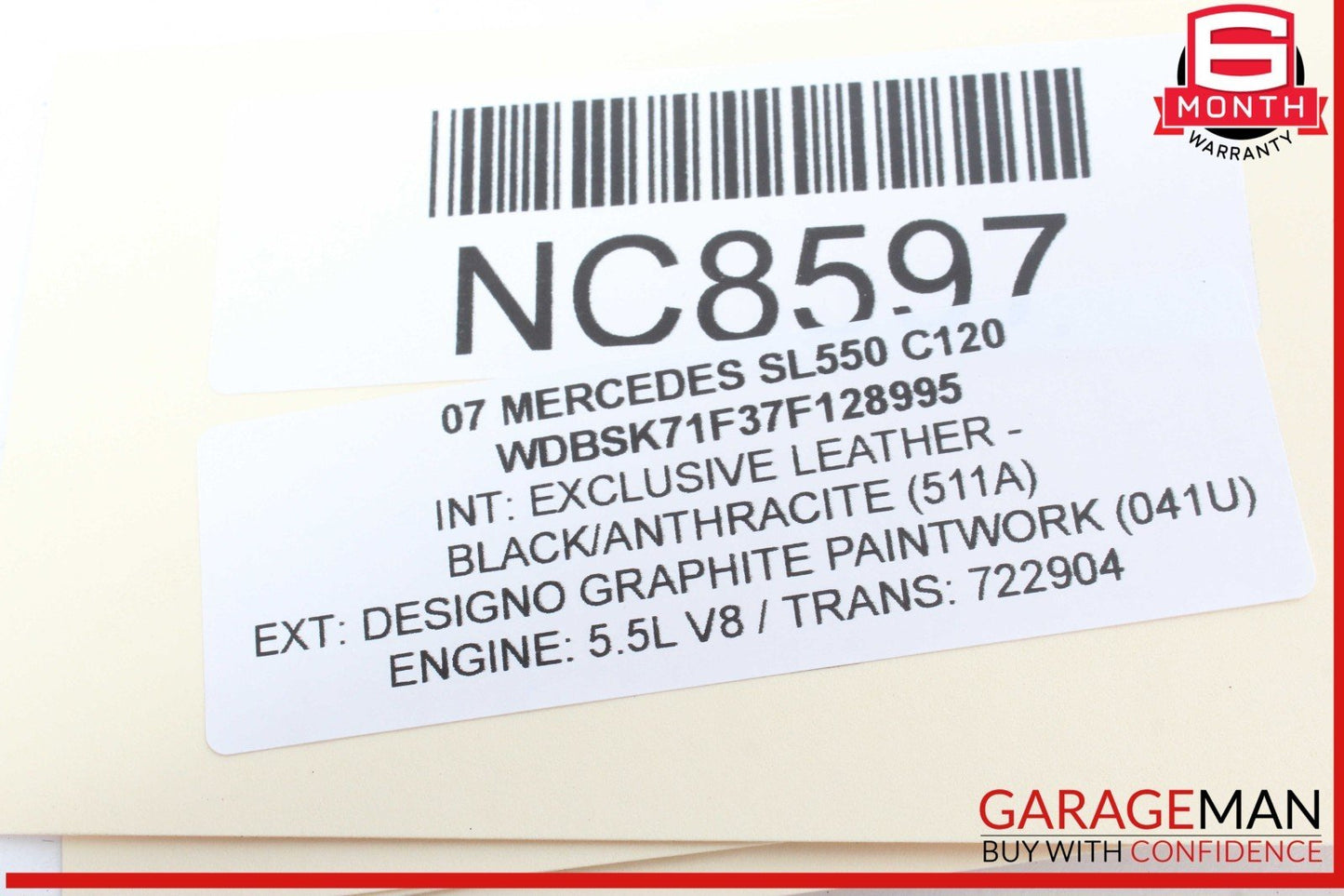 07-08 Mercedes R230 SL550 SL600 Keyless Go Entry Control Module 2305453432 OEM