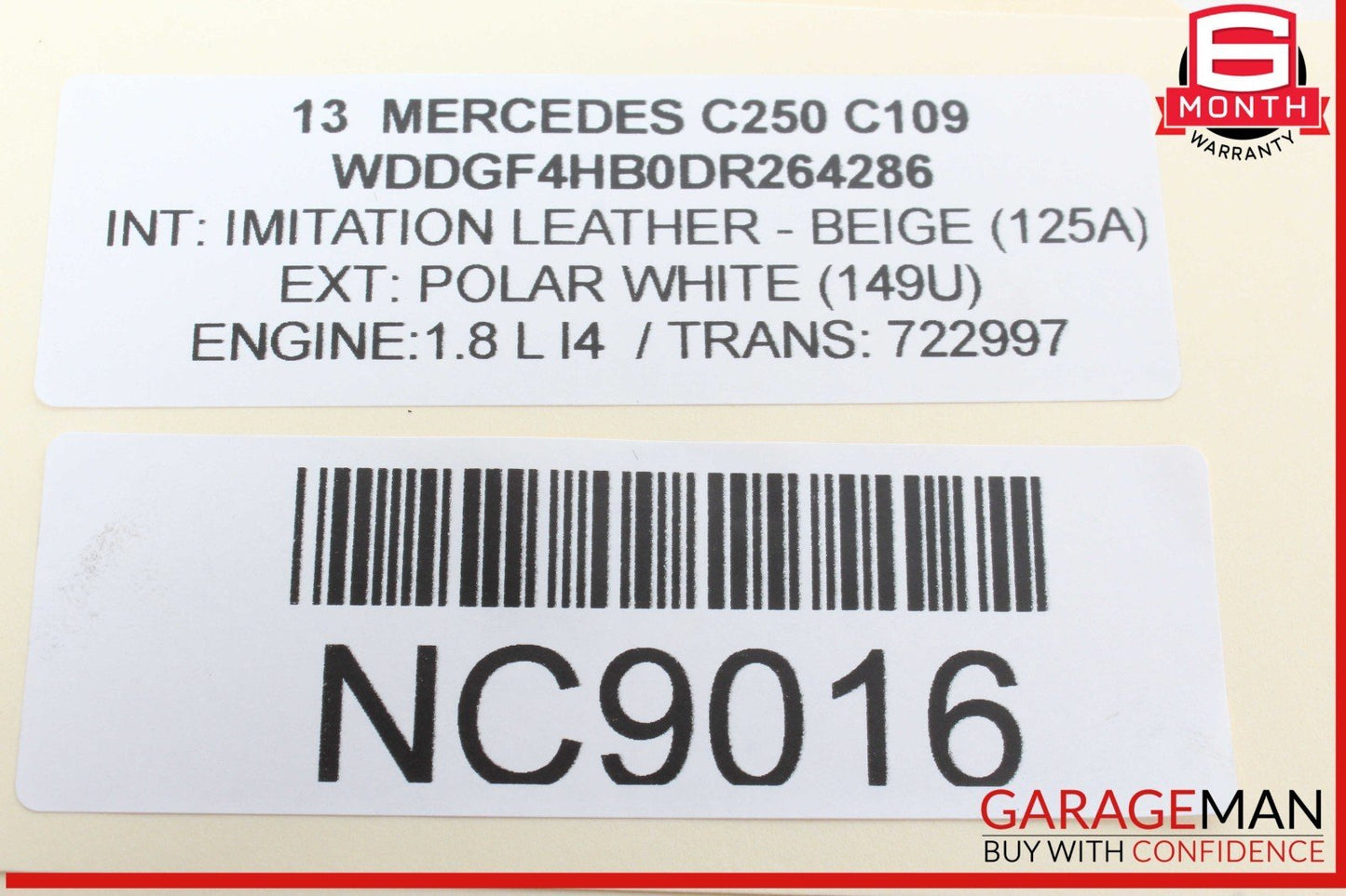 08-18 Mercedes W204 C250 Rear Left Side Door Control Module Unit OEM