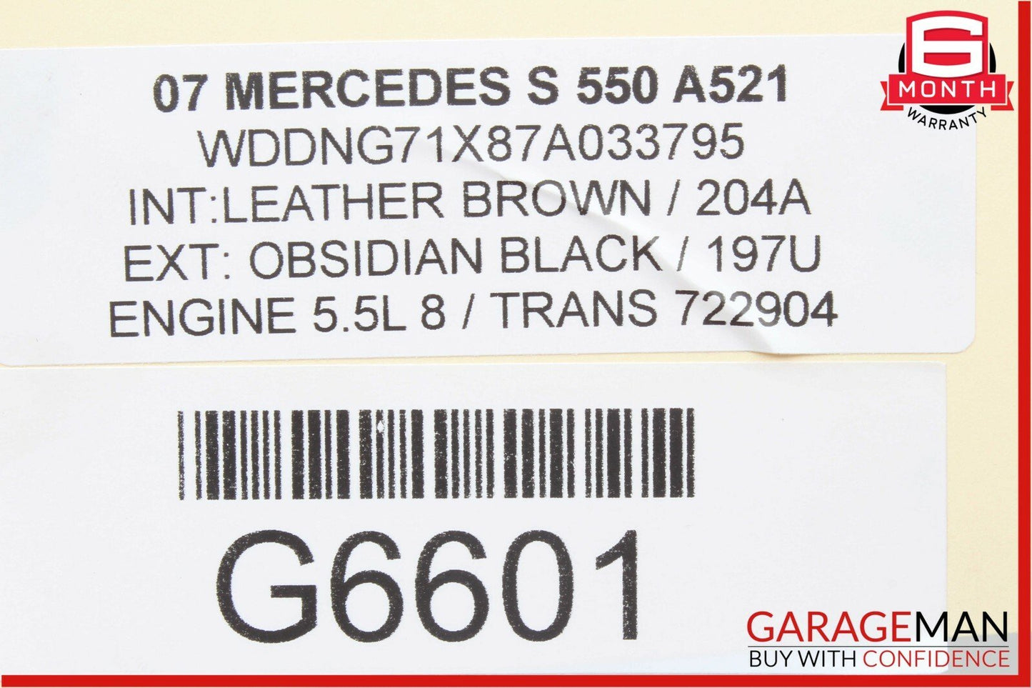07-09 Mercedes W221 S550 Front Right Passenger Side Under Seat Controller Module