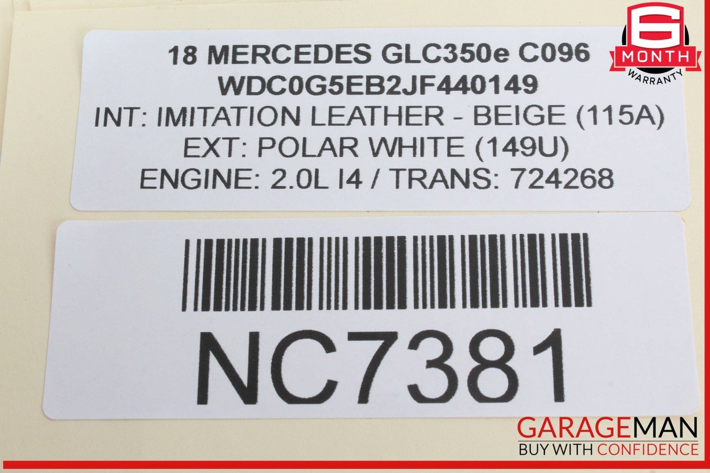 16-22 Mercedes X253 GLC350e Front Left Driver Side Dash AC A/C Air Vent OEM