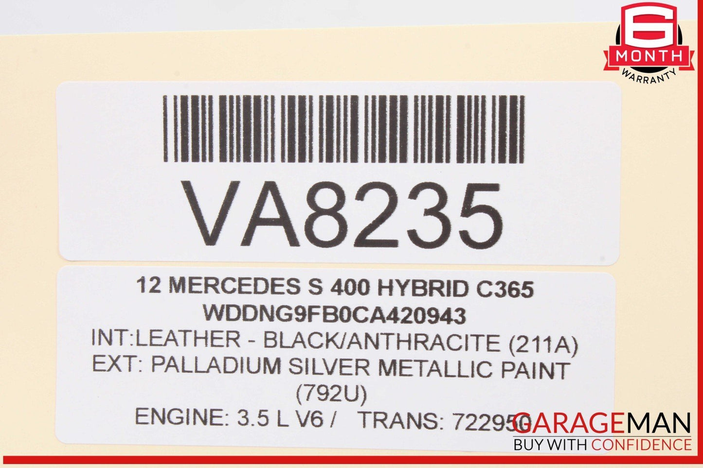 07-14 Mercedes W221 S400 Front Left Side Dash AC A/C Heater Air Vent Trim OEM