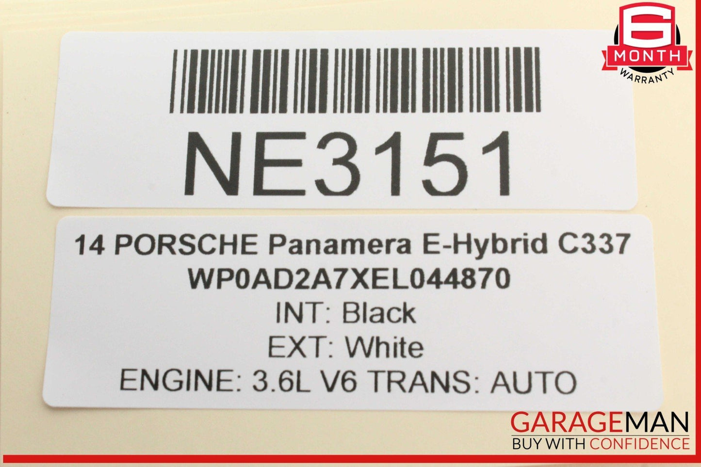 11-18 Porsche Panamera 970 E-Hybrid Rear Left or Right Side Door Control Module