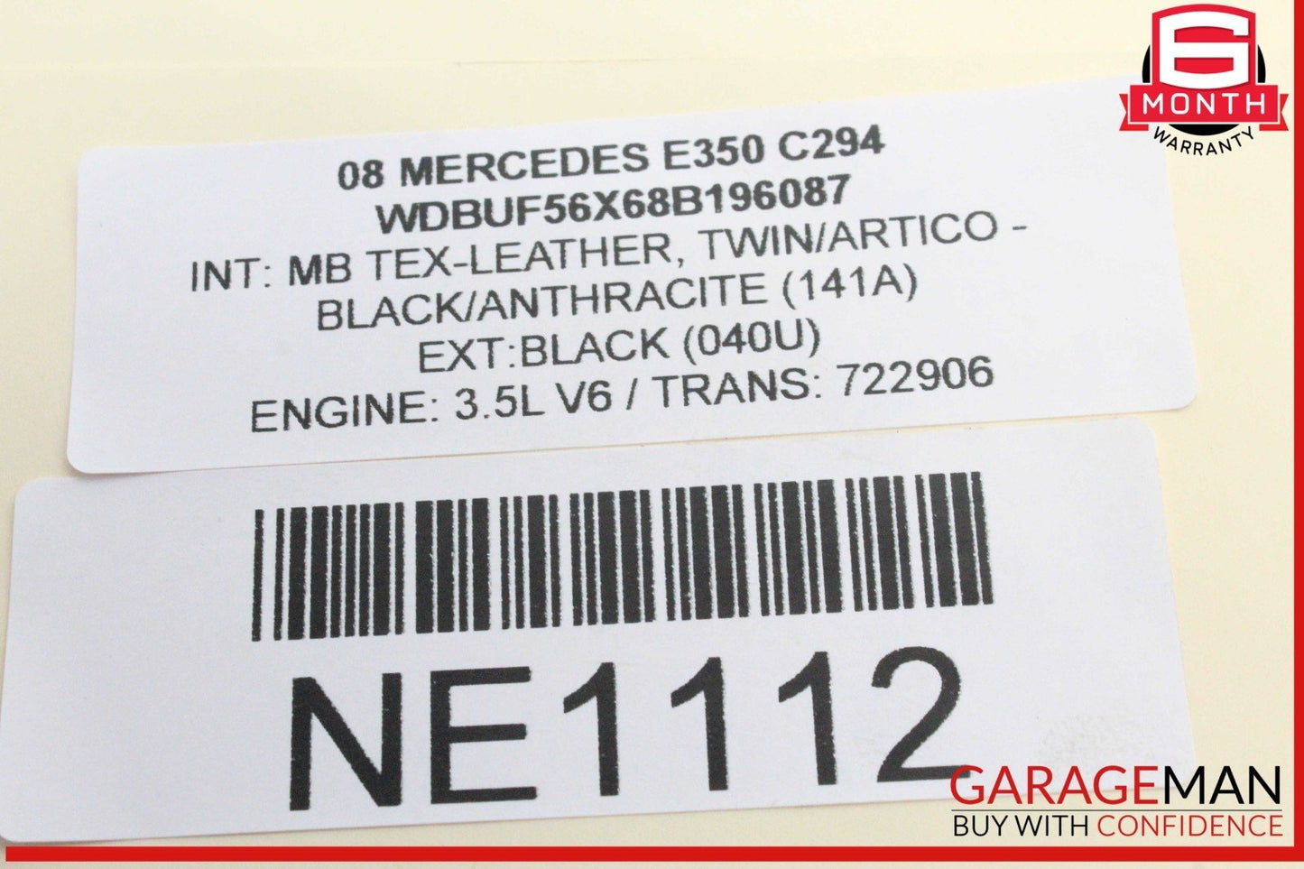 06-15 Mercedes W211 E350 G550 Mass Air Flow Sensor 2730940948 OEM