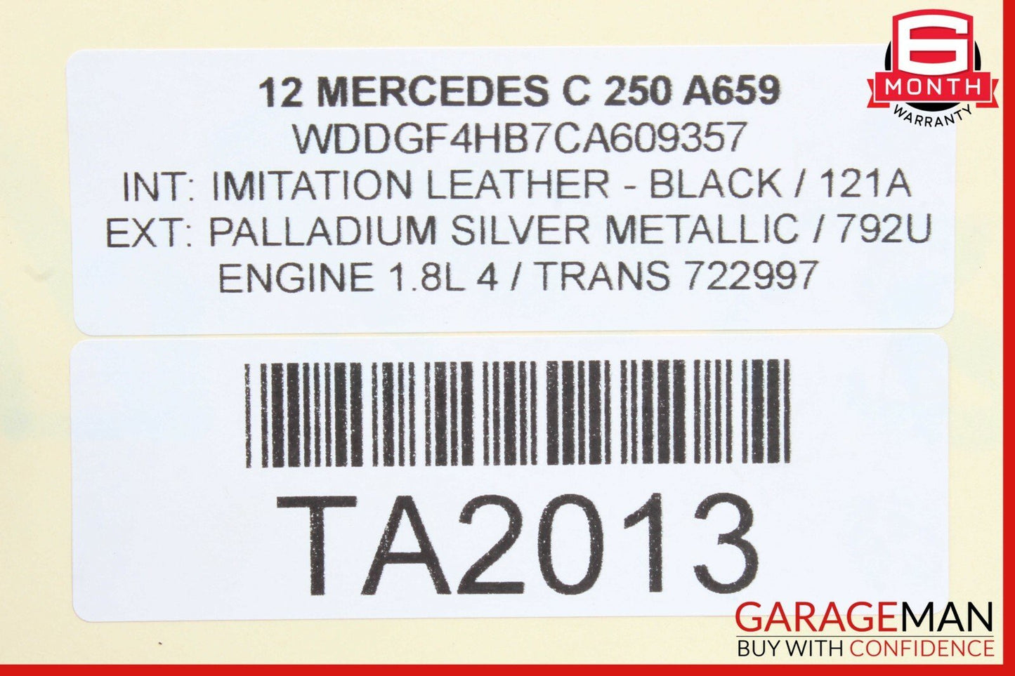 Mercedes-Benz RWD Unknown 2043501810/ A2043501810/ A 204 350 18 10 1810 OEM