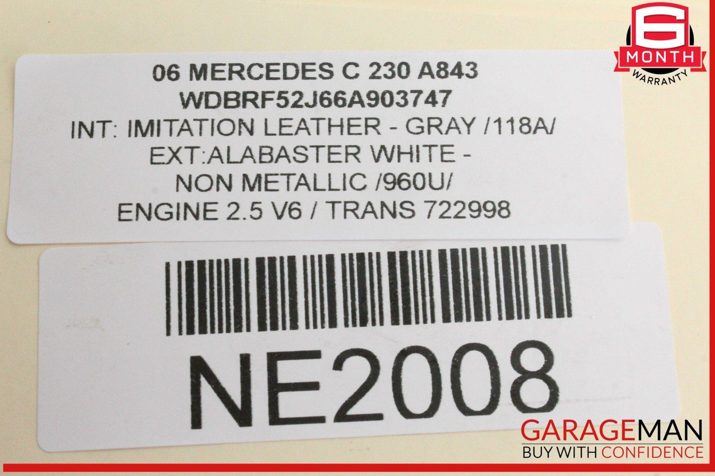 06-15 Mercedes W203 C230 Engine Oil Separator Cover 2720160134 OEM