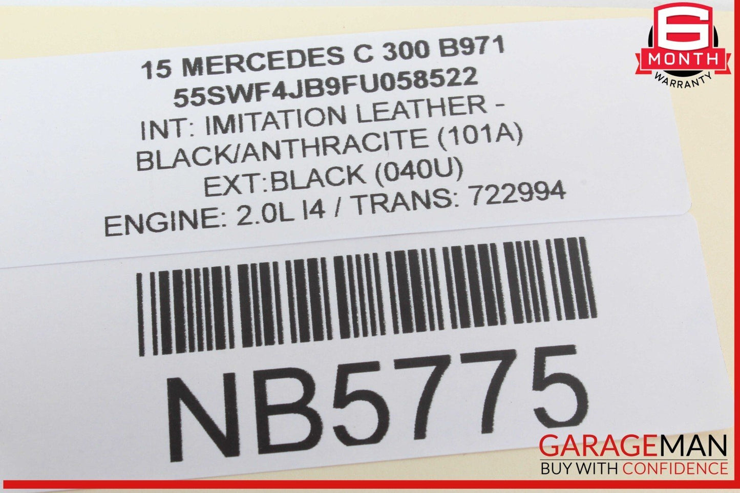 15-20 Mercedes W205 C300 C400 GLC43 AMG Electronic Parking Button Switch OEM