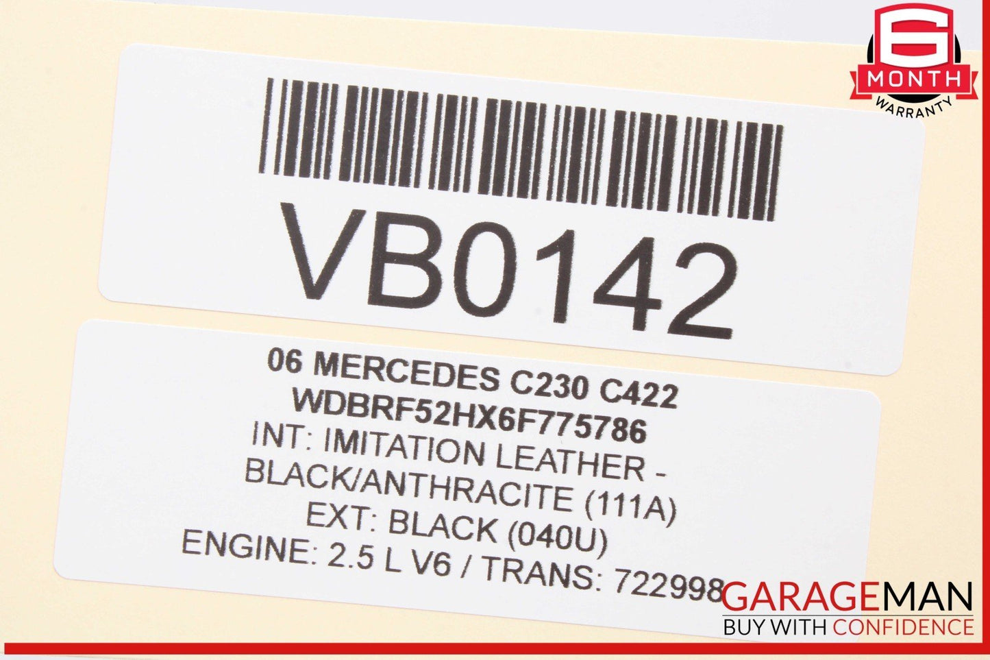 01-07 Mercedes W203 C230 Rear Left Driver Side Door Lock Latch Actuator OEM