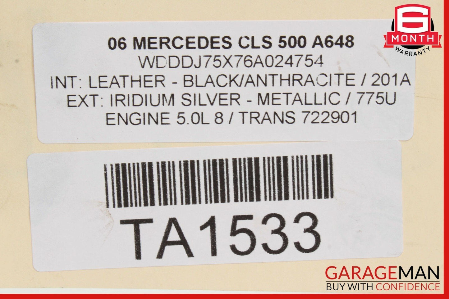 03-11 Mercedes W219 CLS550 E350 Rear Right Passenger Side Spindle Knuckle Hub
