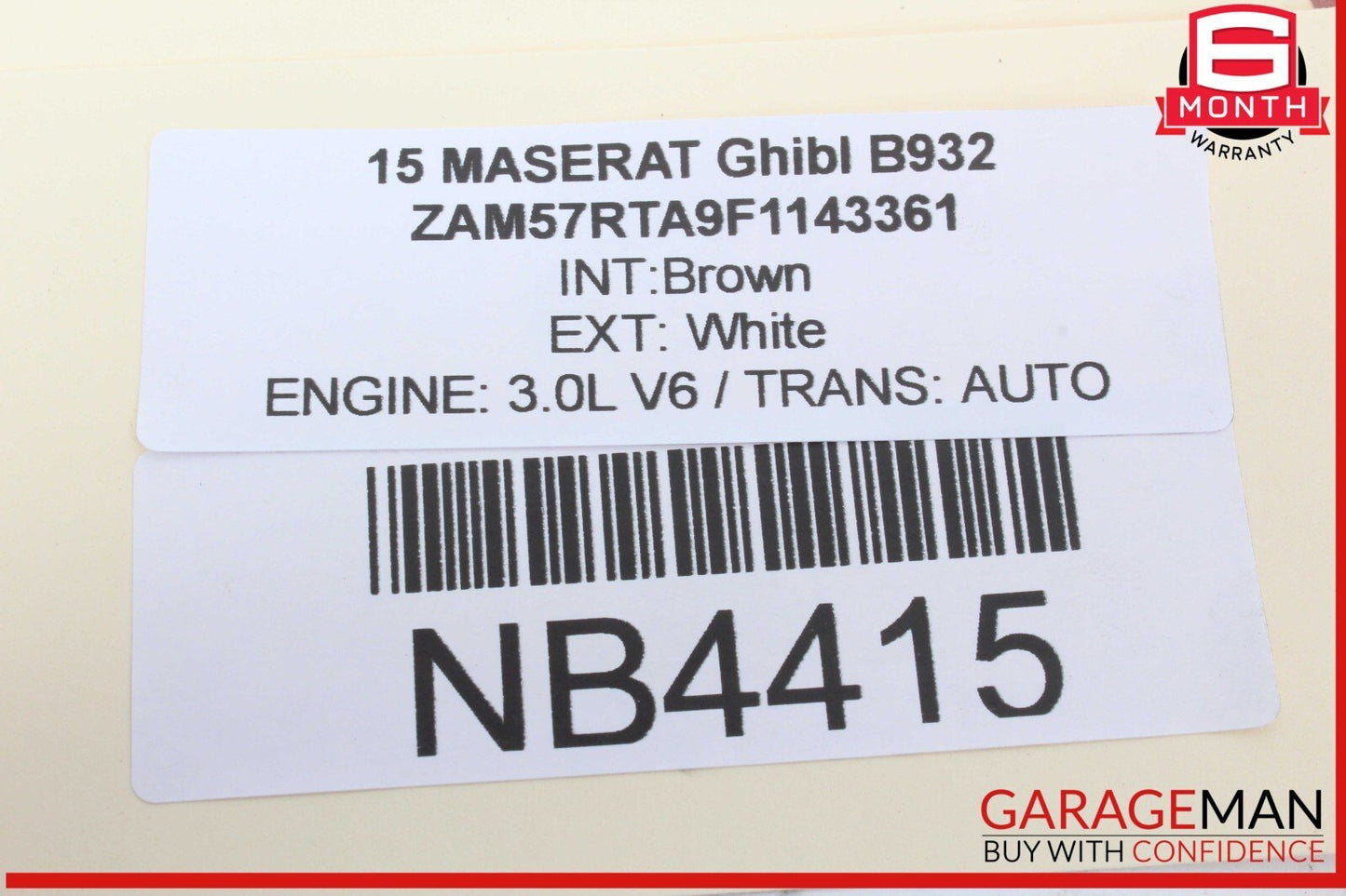 14-17 Maserati Ghibli Rear Right / Left Side Lower Control Arm OEM