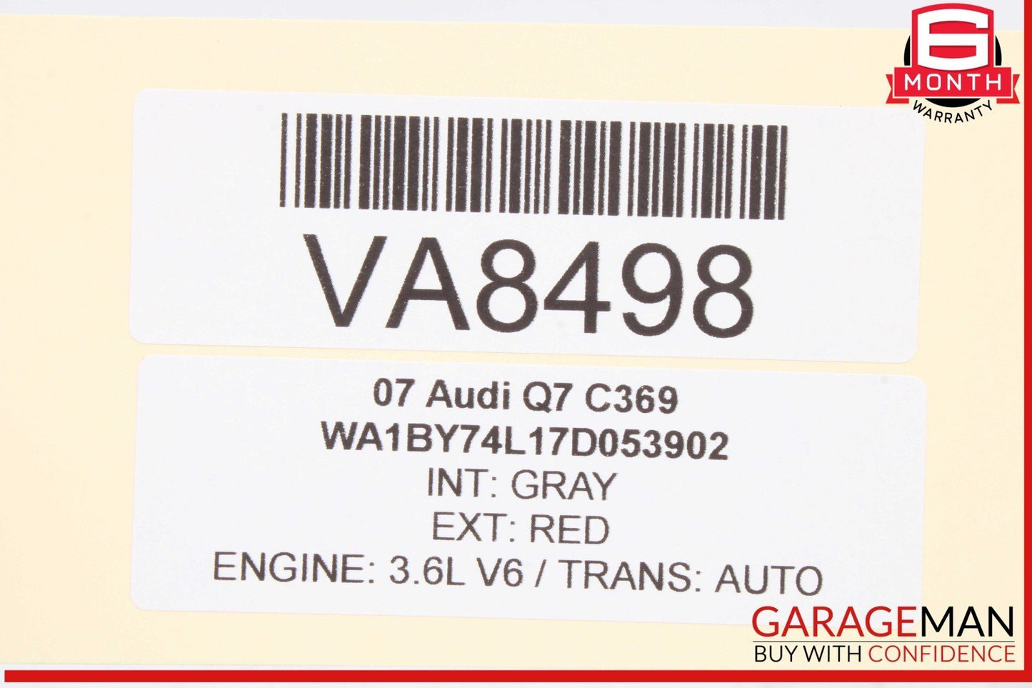 07-15 Audi Q7 Soft Close Trunk Lid Lock Latch Actuator Motor 4F9827383B OEM