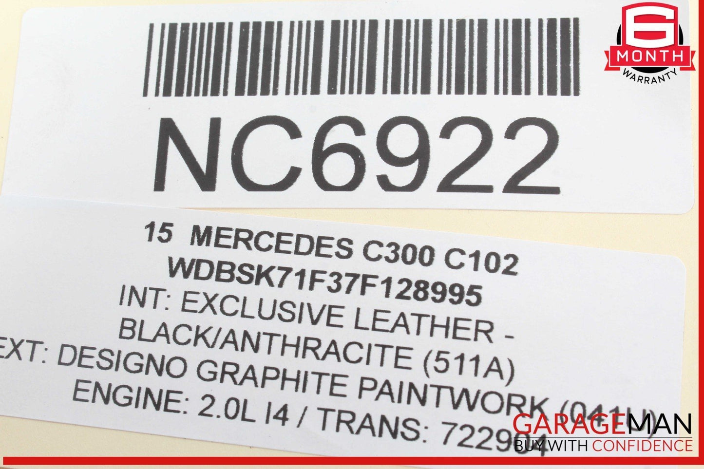 15-20 Mercedes W205 C300 Gas Throttle Accelerator Pedal 2053000004 OEM