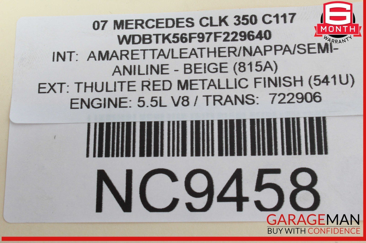 06-15 Mercedes W209 CLK350 ML350 Engine Oil Separator Cover 2720160134 OEM