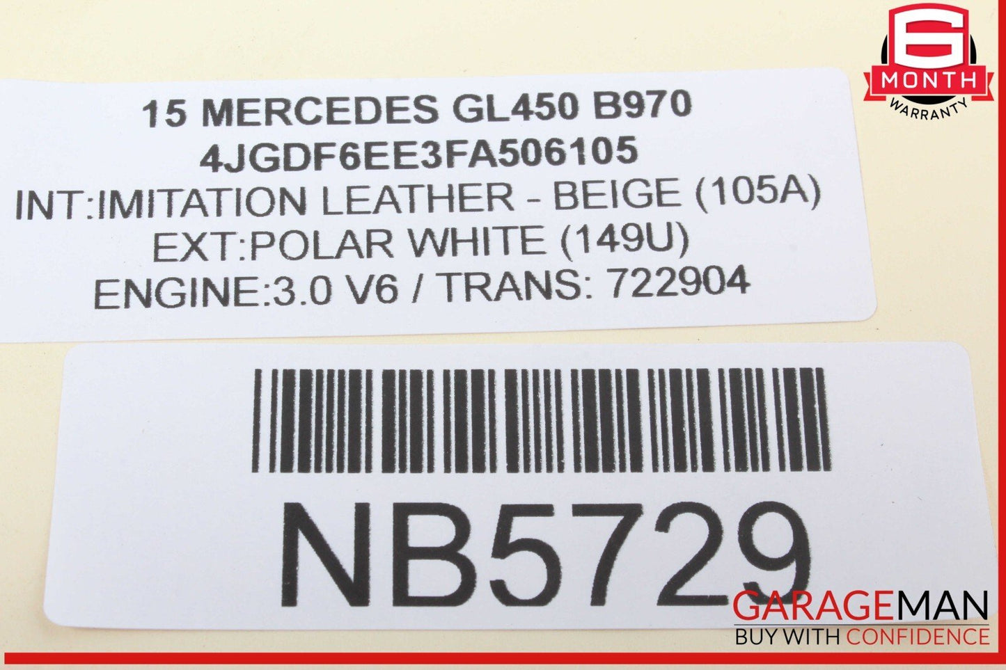 13-16 Mercedes X166 GL450 GL550 Rear Left Door Lock Latch Actuator OEM