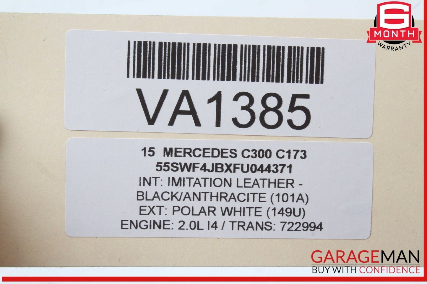 15-20 Mercedes W205 C300 GLC43 AMG Left Side Dash Air A/C Vent 2058301154 OEM