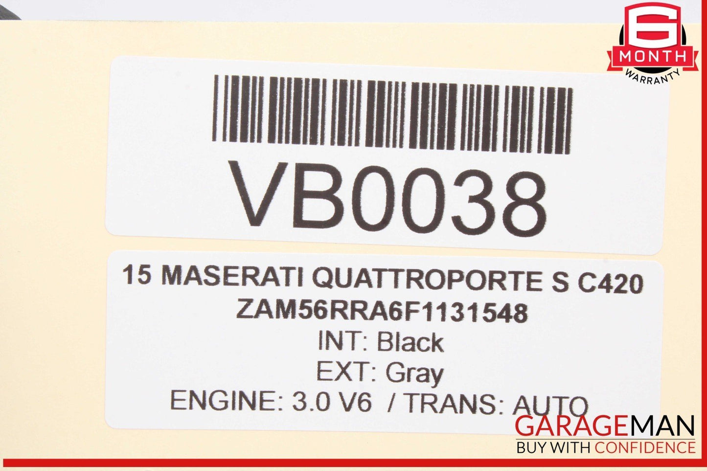 14-22 Maserati Quattroporte S Front / Rear Right Side Window Regulator Motor OEM